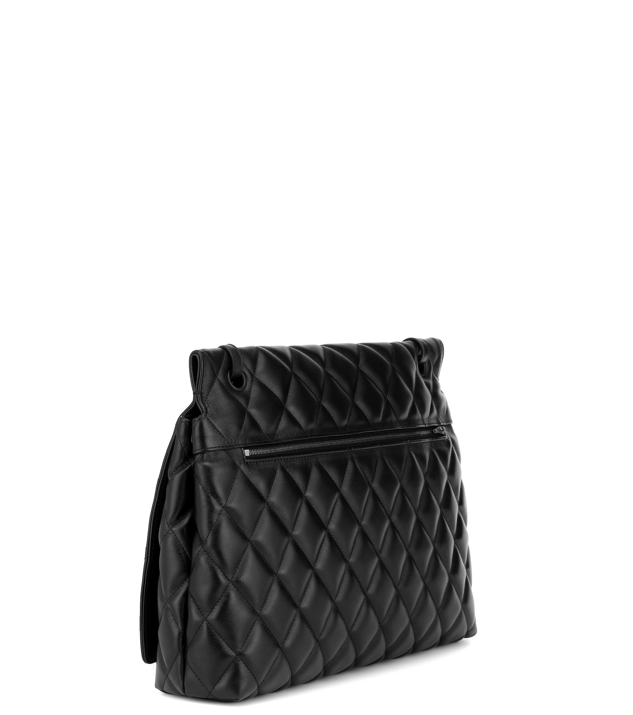 Balenciaga Touch L Quilted Leather Bag in Black Lyst
