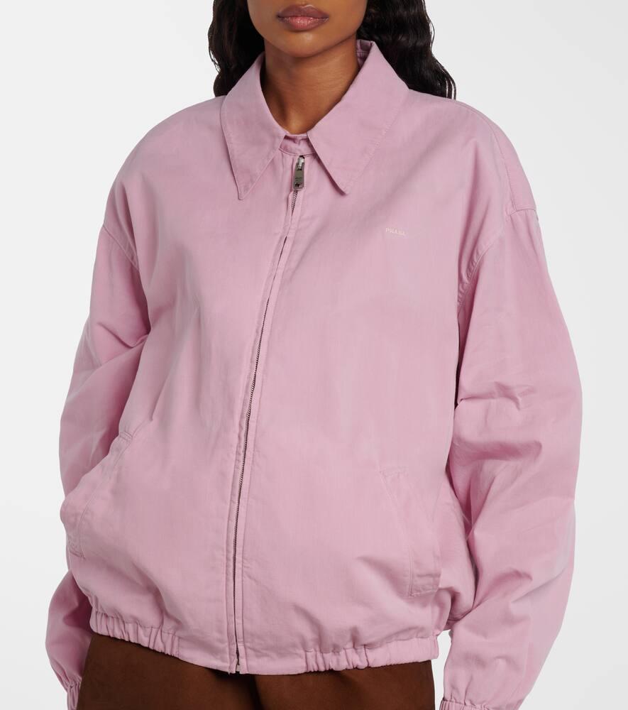 Prada Cotton Gabardine Jacket in Pink | Lyst