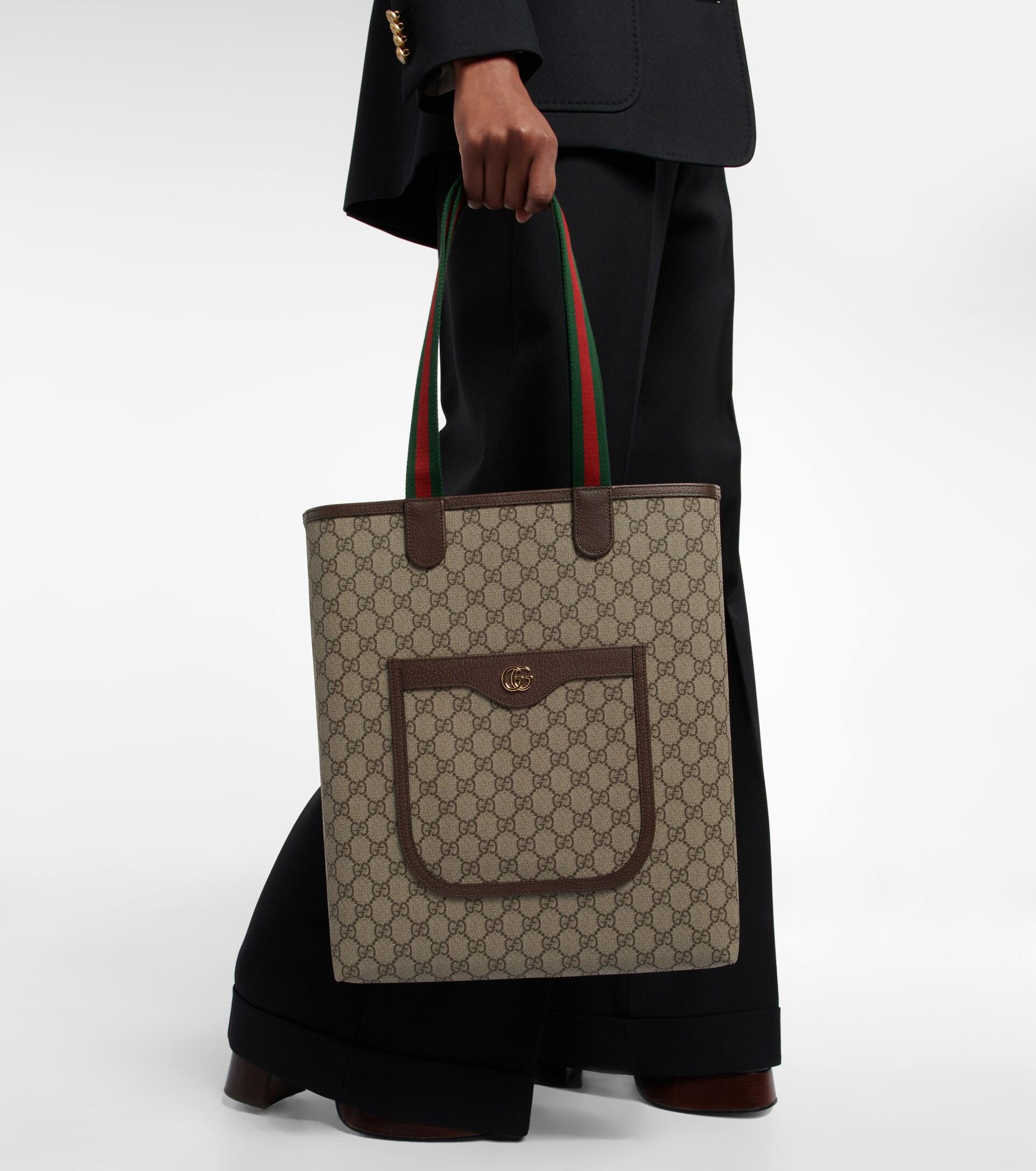 Gucci GG Supreme Canvas Tote Bag in Brown