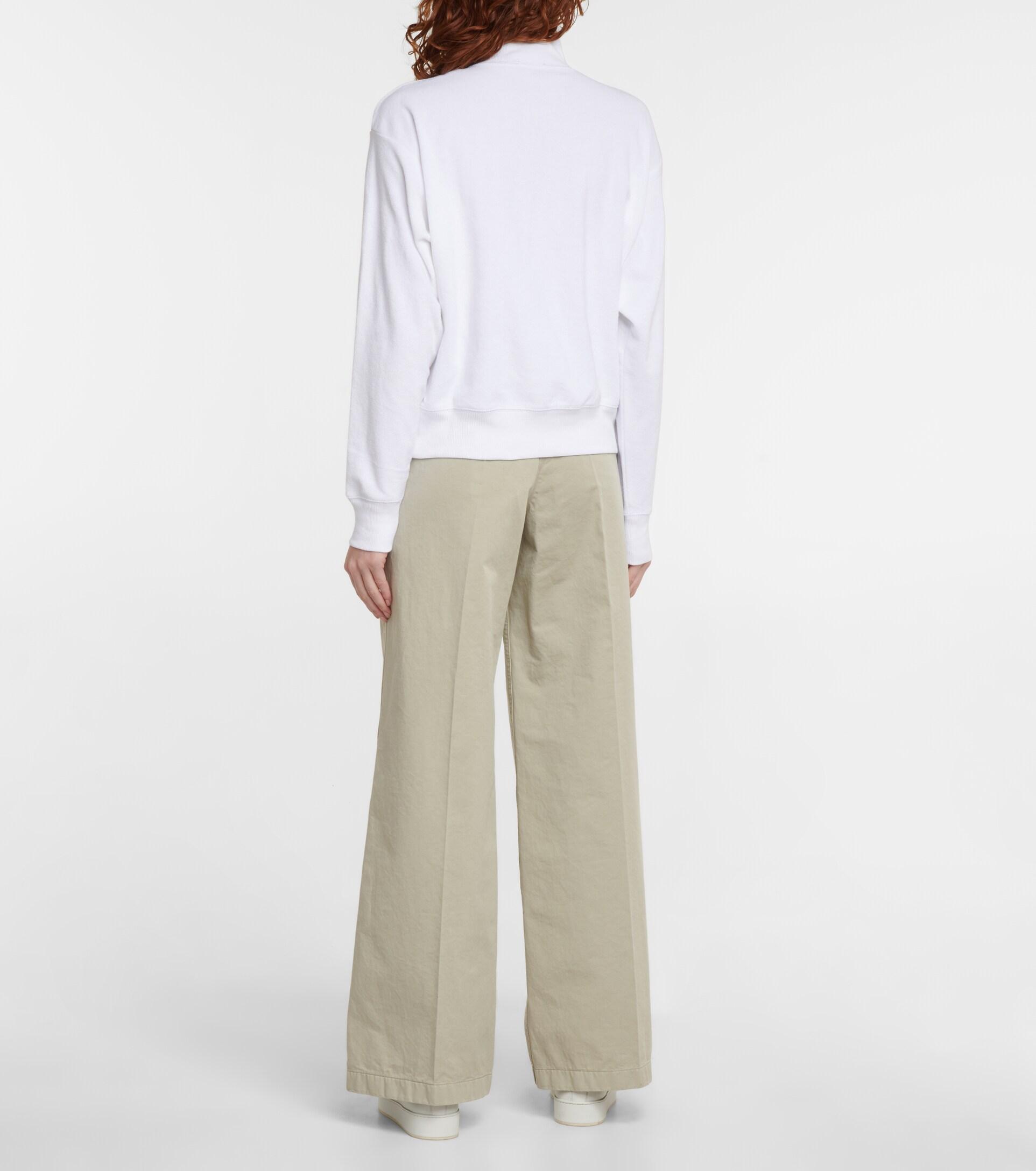 Polo Ralph Lauren Cotton Terry Sweatshirt in White | Lyst