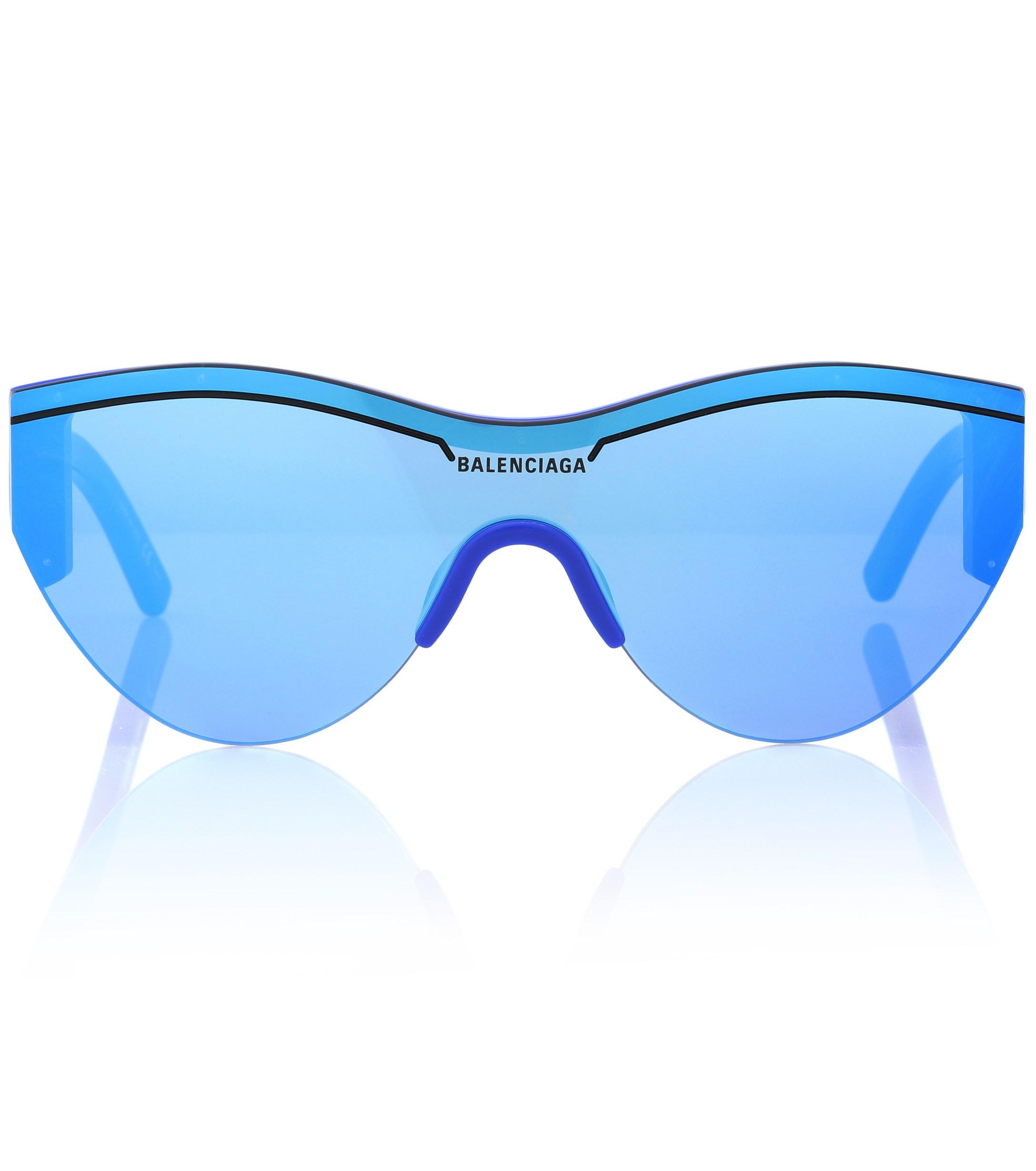 Balenciaga Ski Sunglasses in Blue Lyst