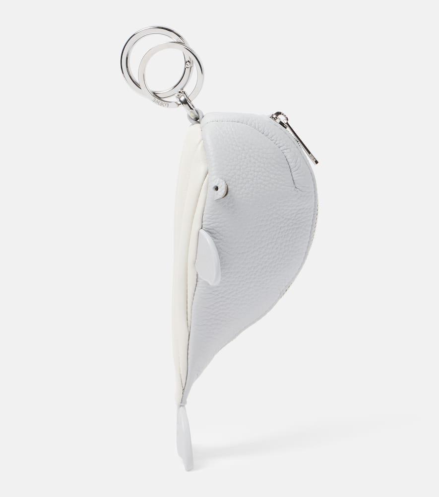 Loewe X Suna Fujita Whale Leather Bag Charm in White | Lyst