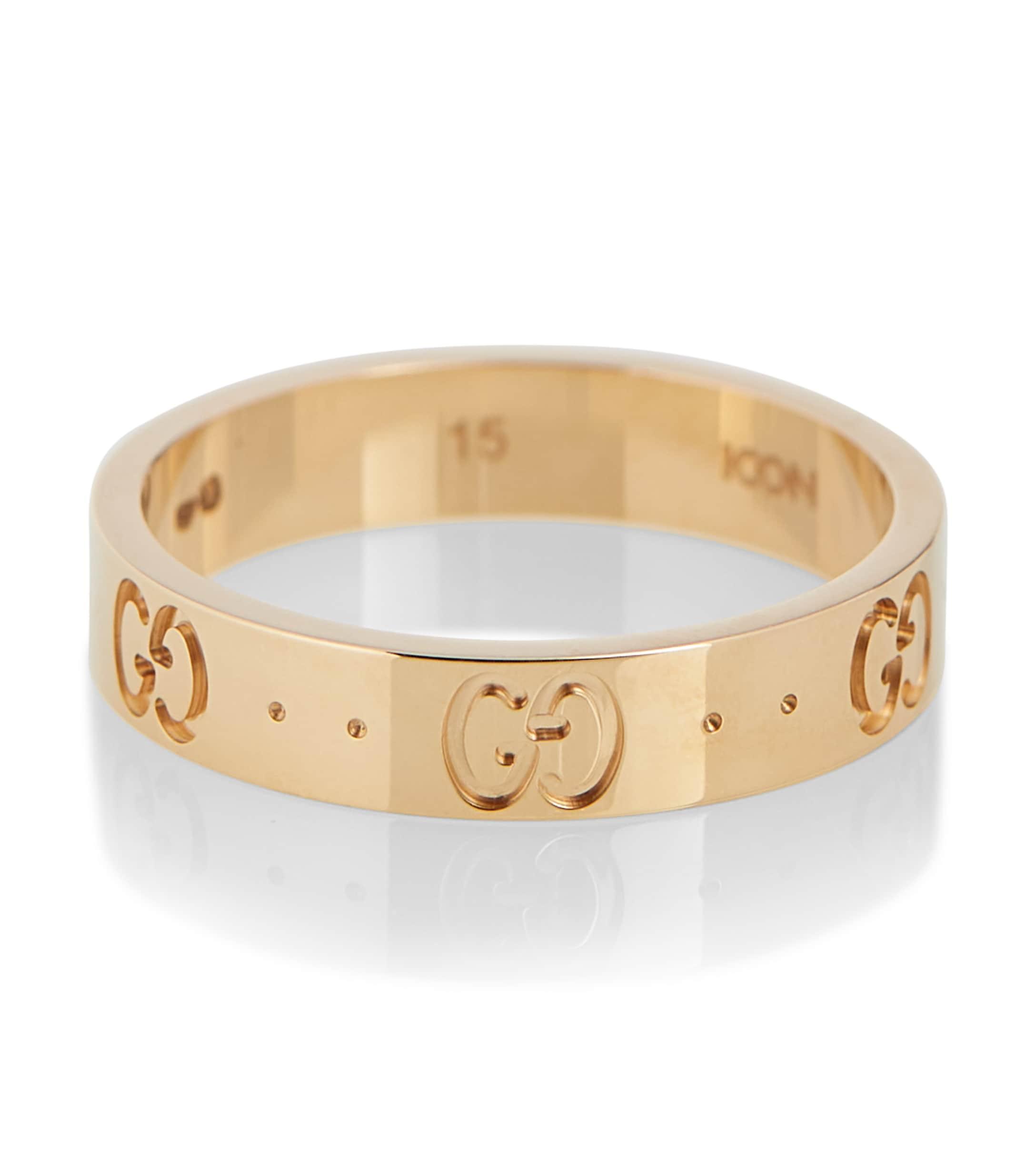 Gucci Icon 18kt Yellow Gold Ring in Metallic - Lyst