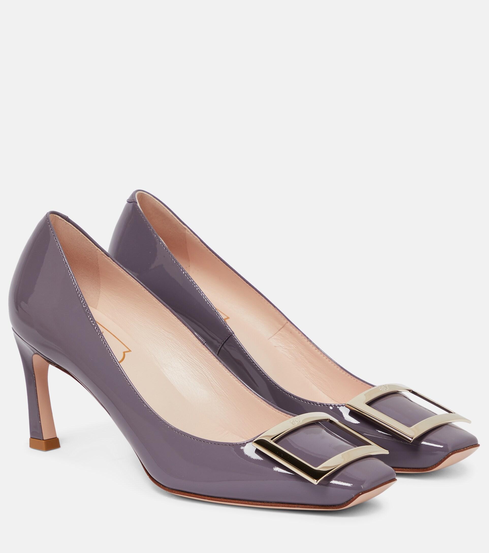 roger vivier belle vivier trompette leather pumps