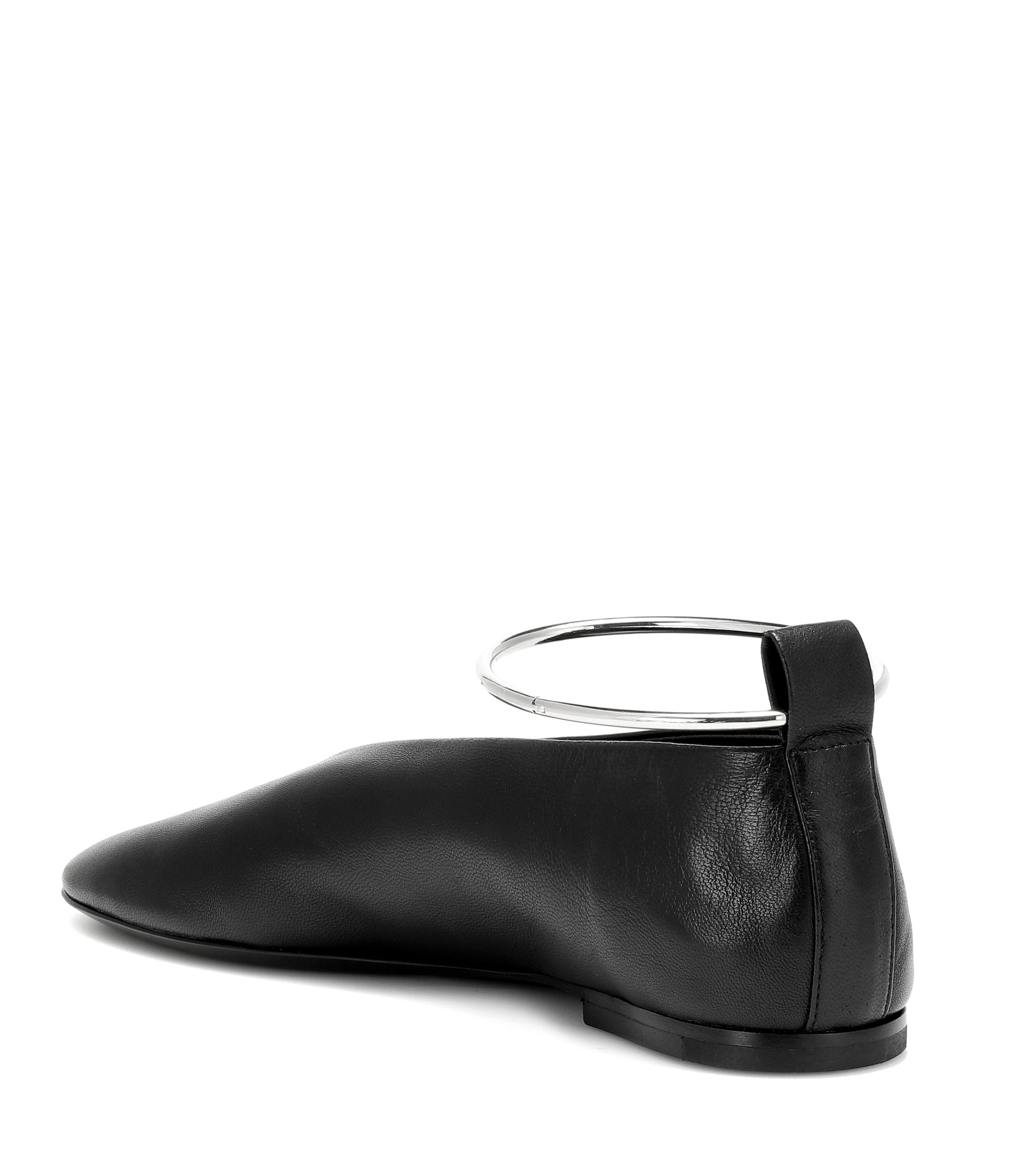 jil sander anklet flats
