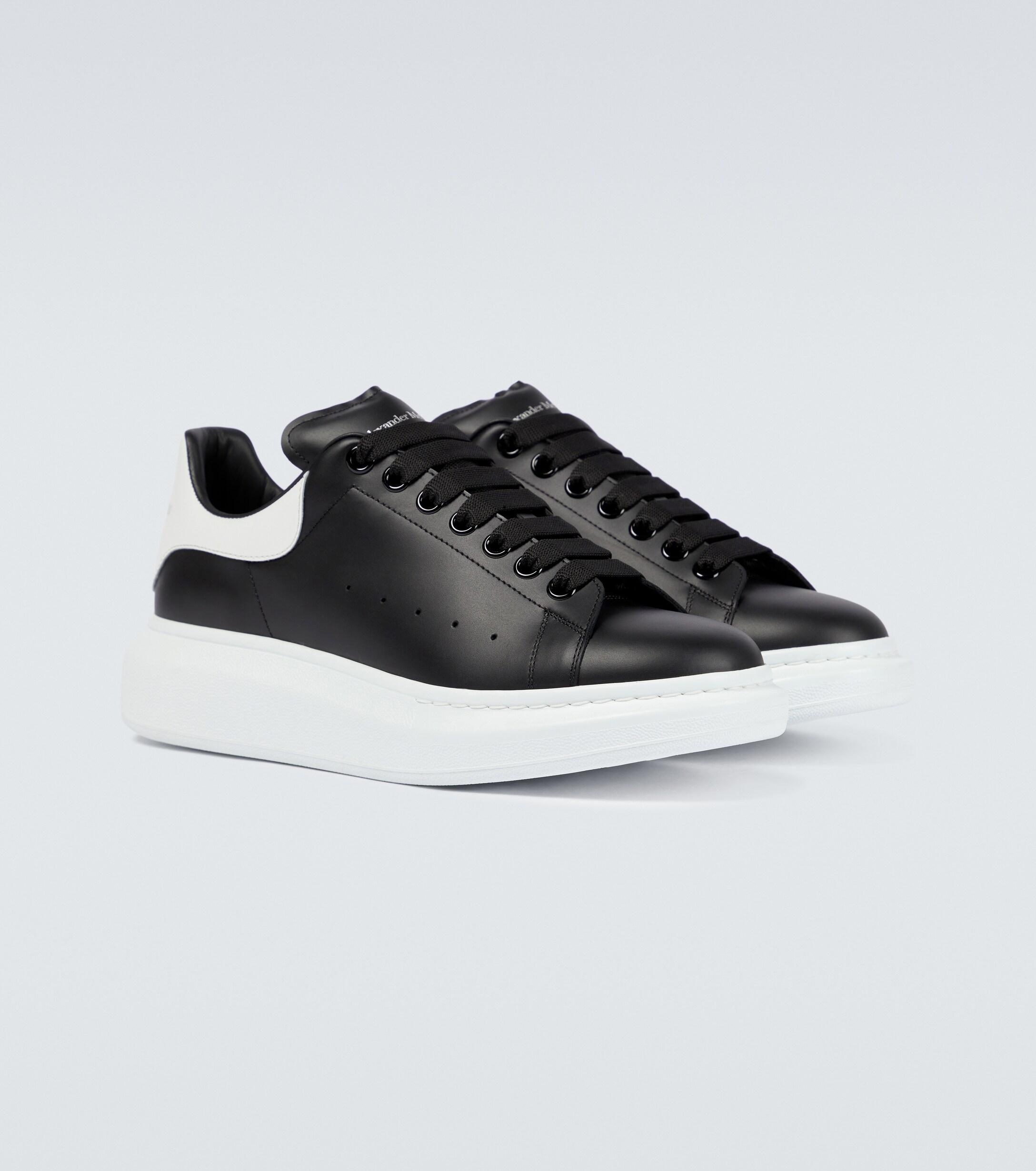 Alexander McQueen Oversized Sole Sneakers Black/white for men
