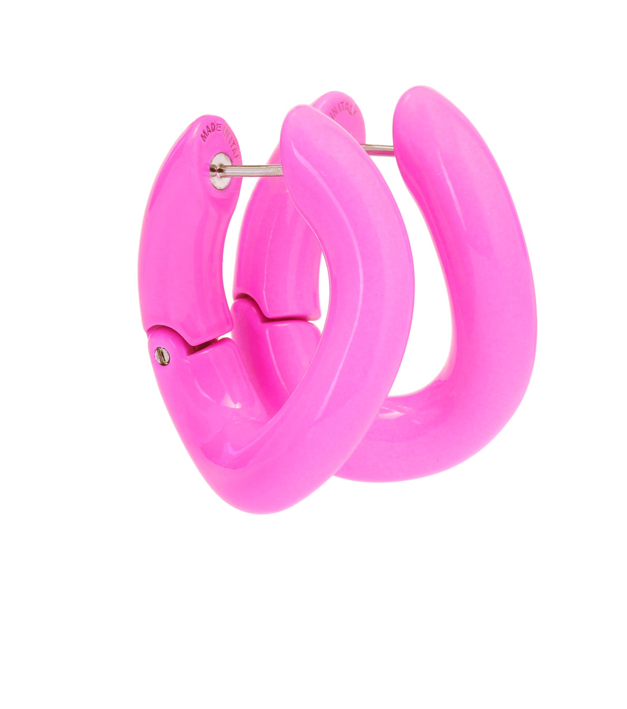 balenciaga pink earrings