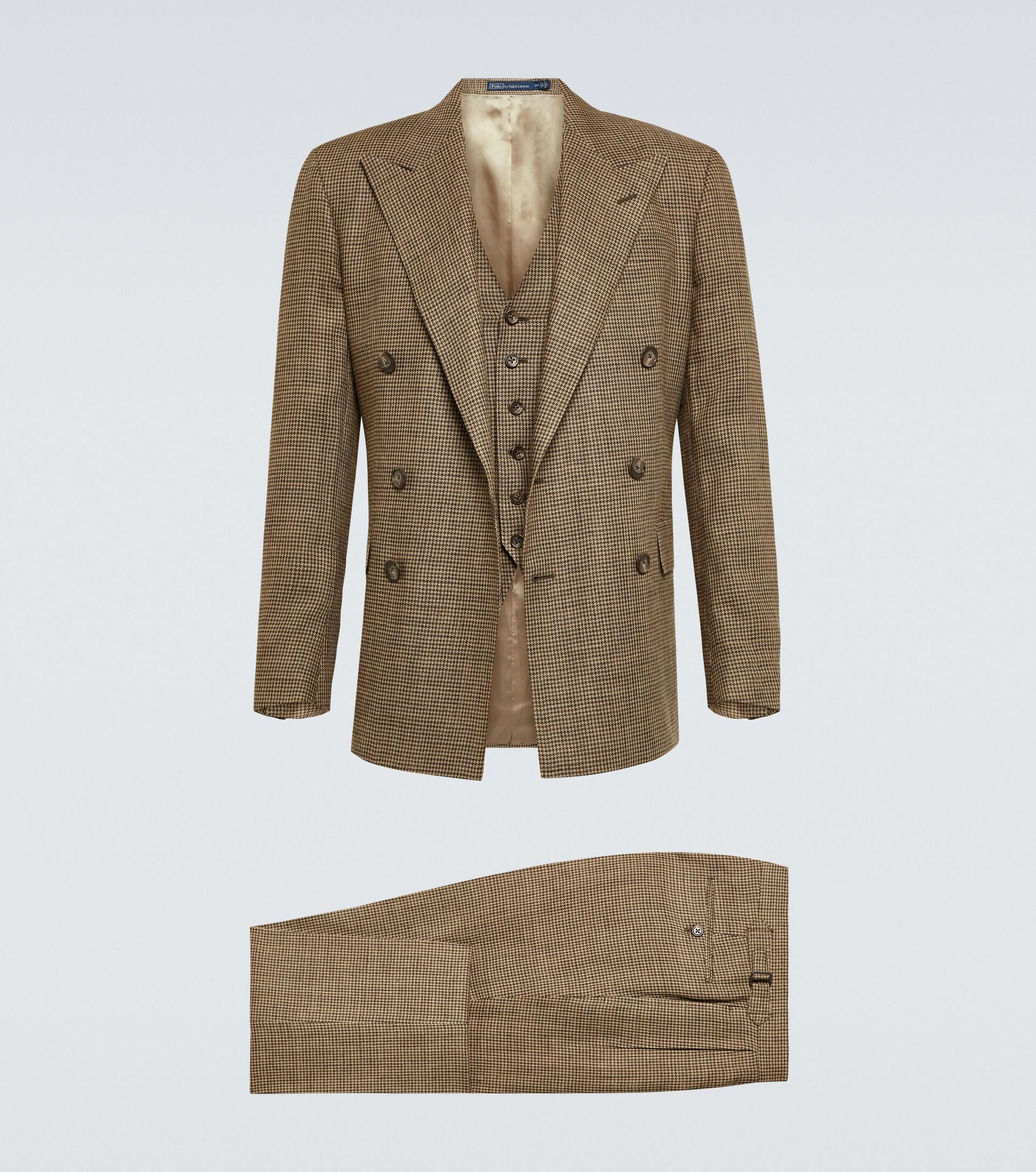 Polo Ralph Lauren Silk And Linen Suit in Natural for Men | Lyst