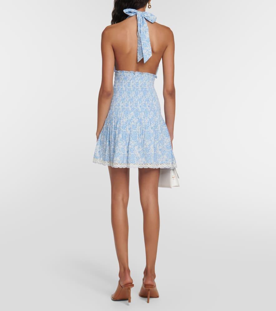 loveshackfancy aqua halter dress LoveShackFancy Women's Aqua Halter Dress – Saint Bernard