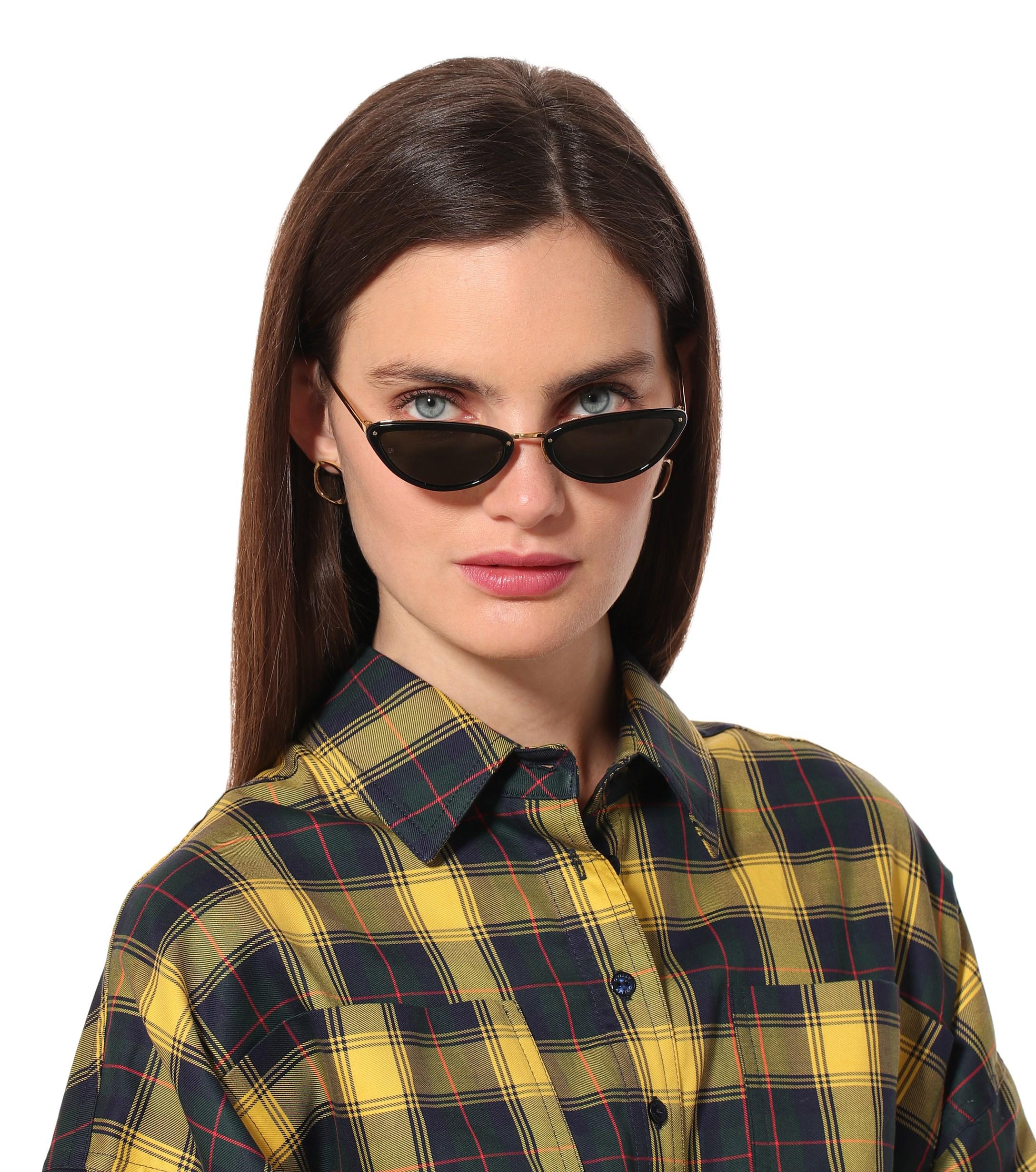 linda farrow cat eye sunglasses