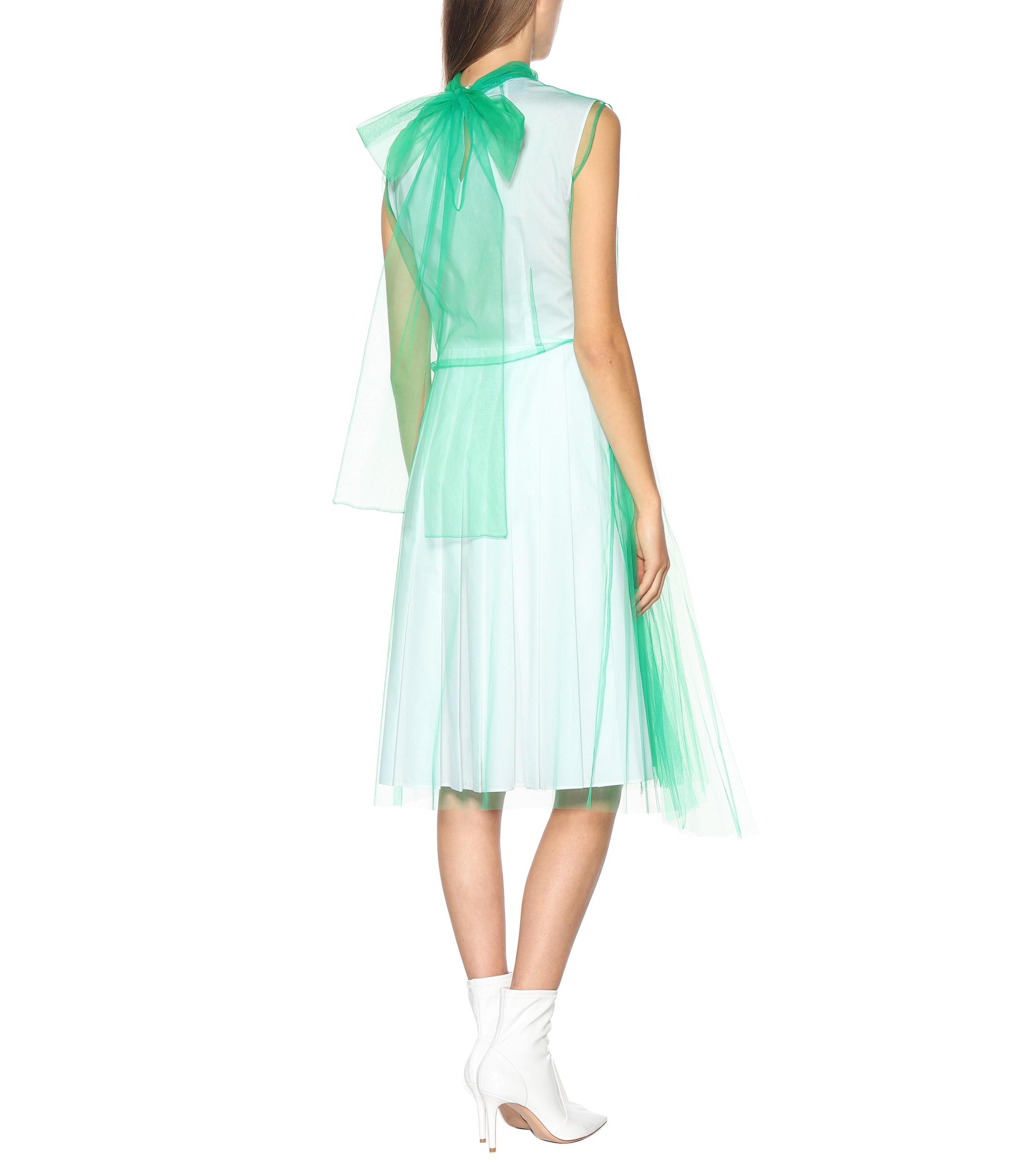 prada green dress
