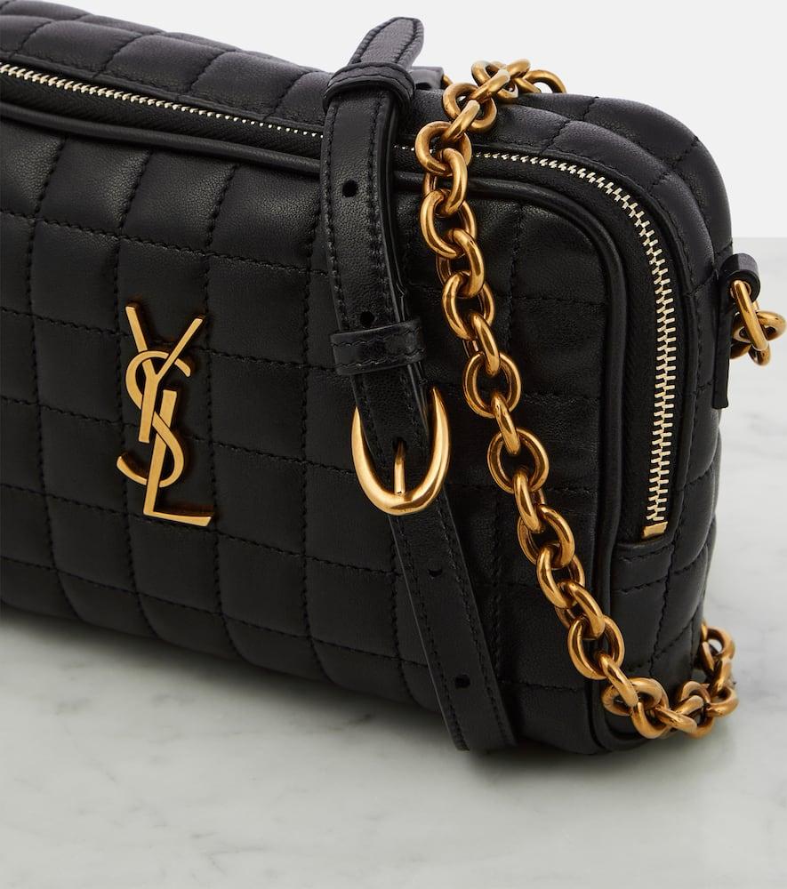 Saint Laurent Cassandre Mini Leather Camera Bag in Black Lyst