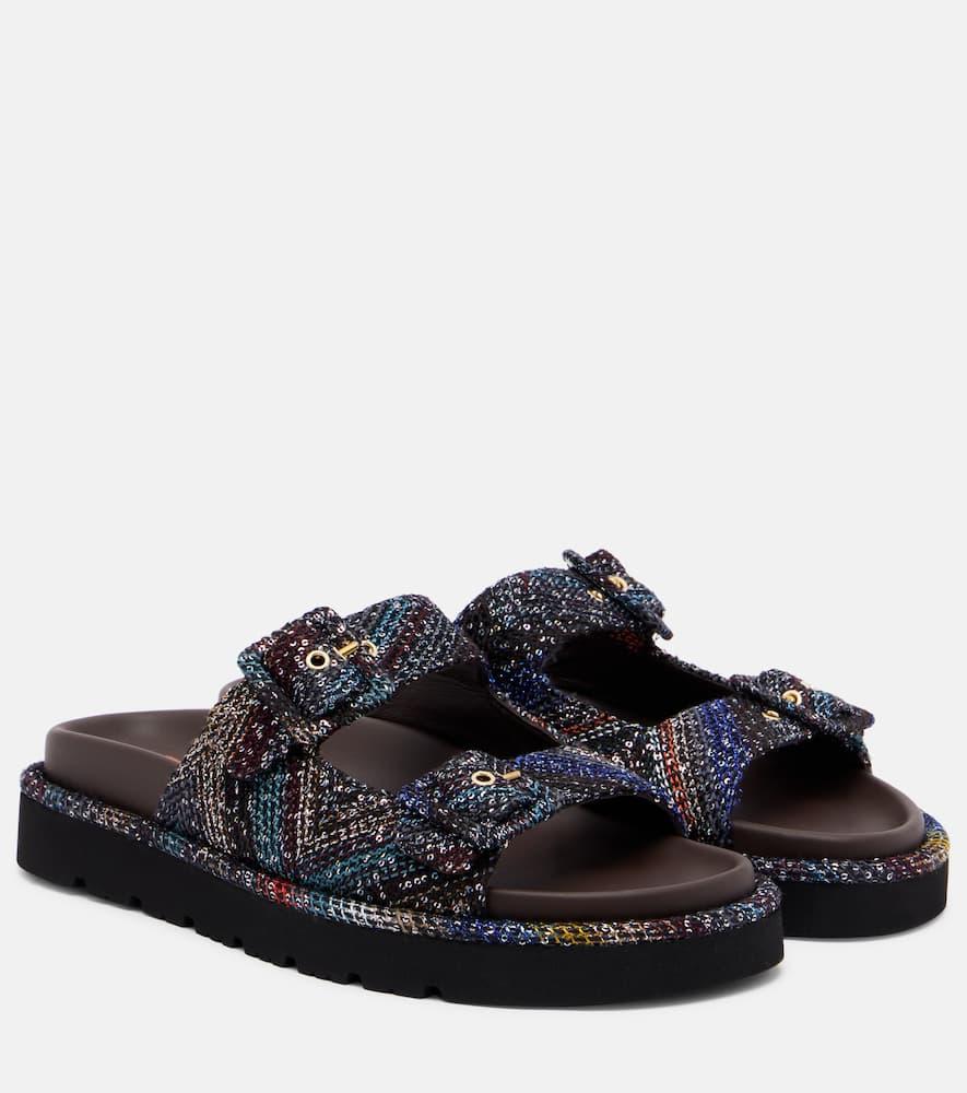 サンダル・ミュール MISSONI Women Sandals MWB009083 SEA BLUE DSCO1241650726_3550_ALT1:2000-