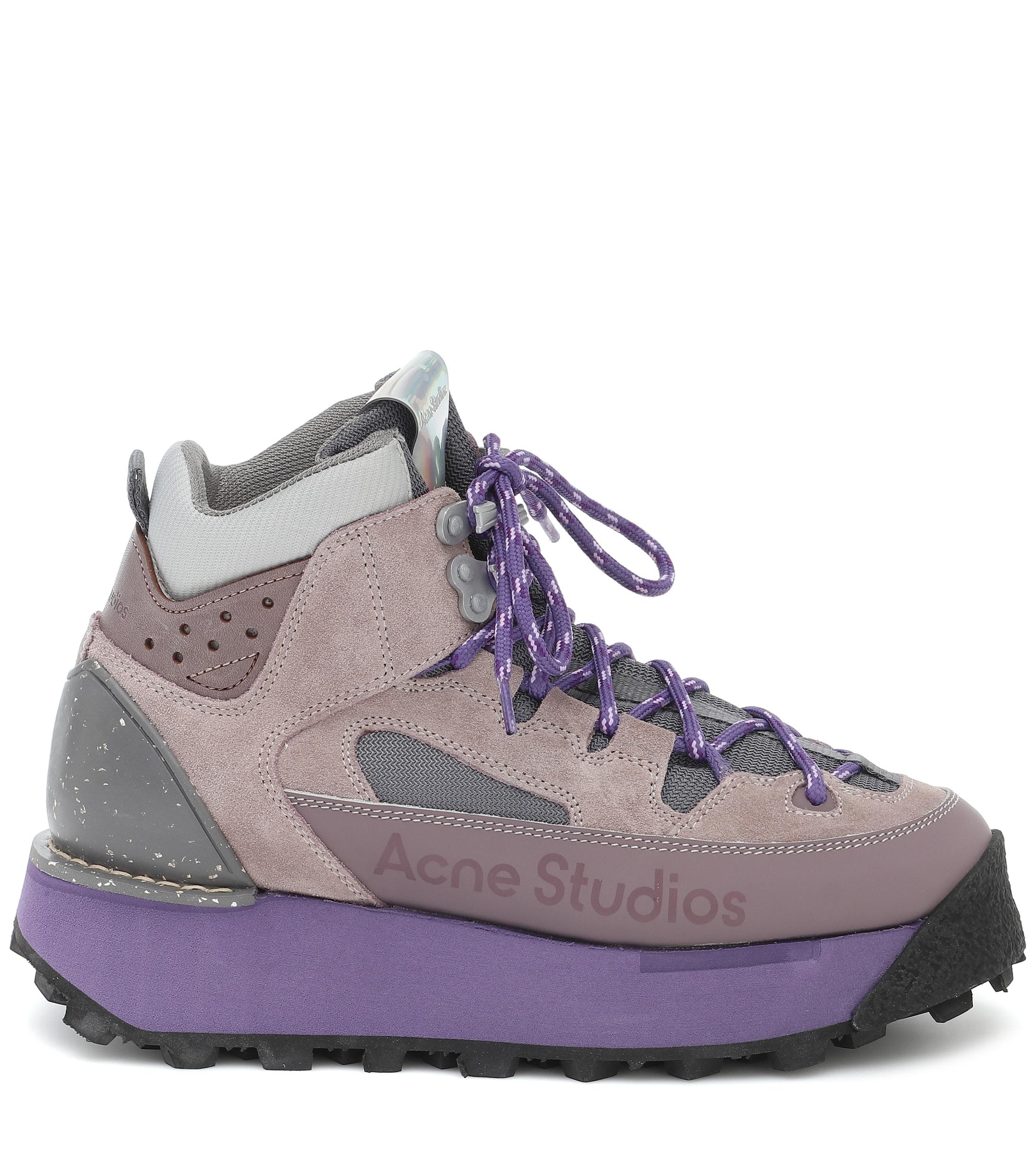purple platform sneakers
