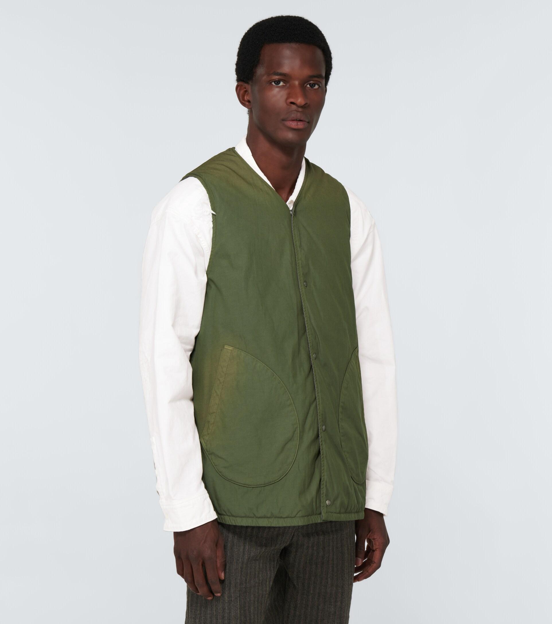 Visvim Synthetic Kora Down-filled Vest in Olive (Green) for Men | Lyst