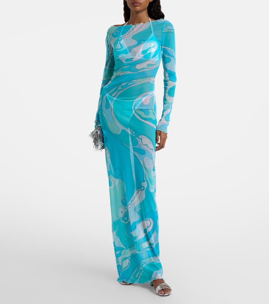 chinese dress ladies Emilio Pucci 1960's Pastel Geometric Long Sleeve Dress – THE WAY WE WORE