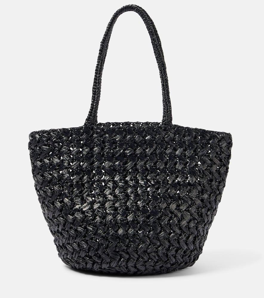 THE ROW☆25SS ESTELLE ラフィア トートバッグ BLACK Estelle Tote — Black – La Garçonne