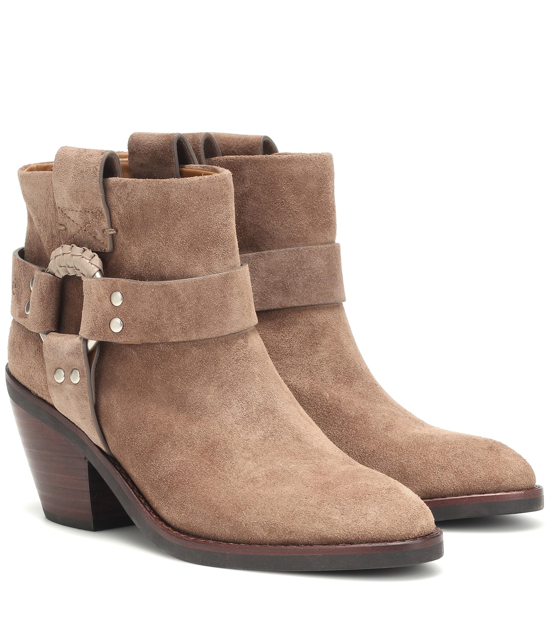See By Chloé Eddy Suede Ankle Boots in Beige (Natural) - Lyst