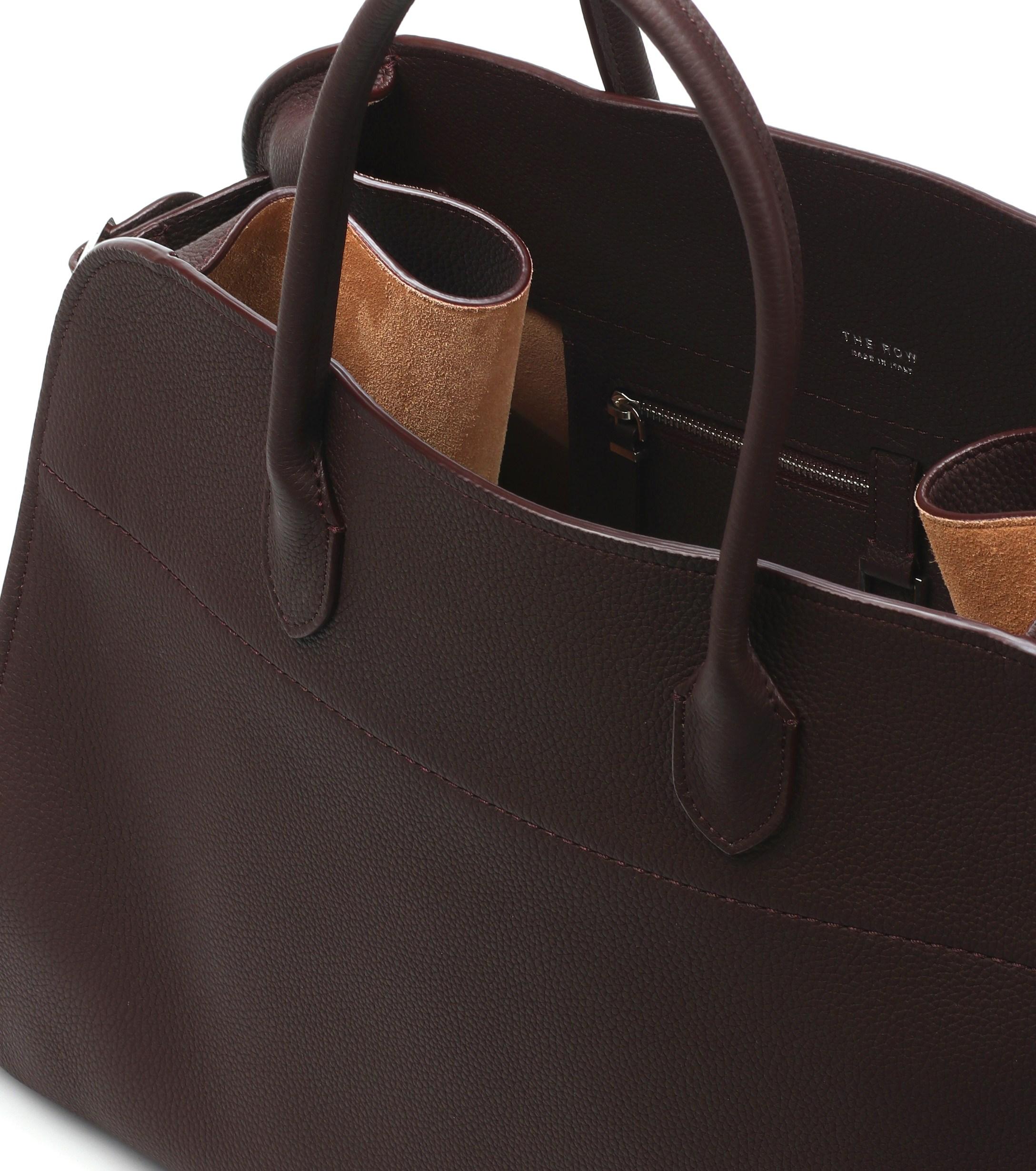 The Row Margaux 15 Leather Tote | Lyst