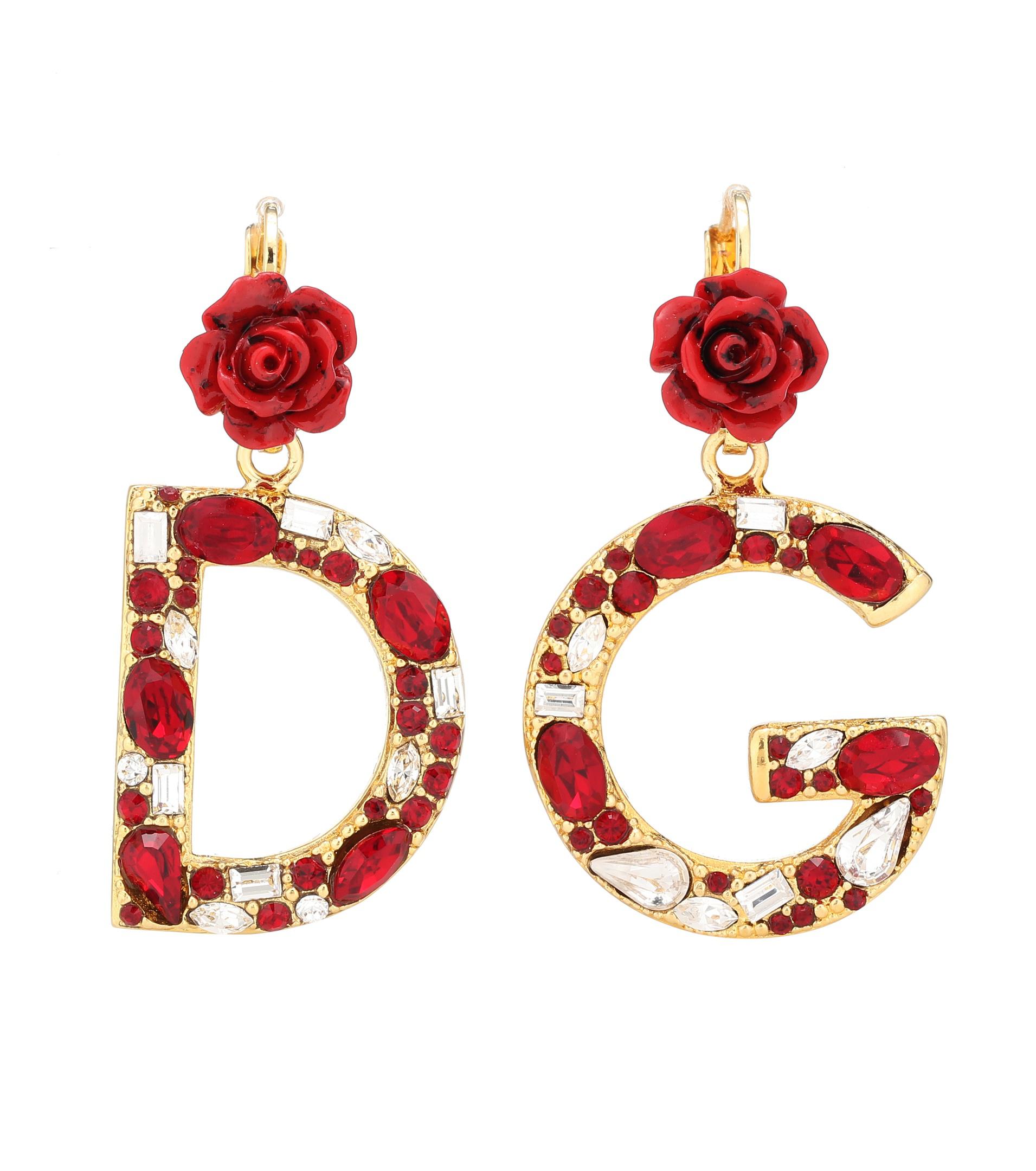 Dolce & Gabbana Verzierte Ohrringe in Rot | Lyst CH