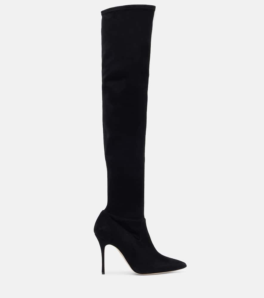 ブーツその他 Manolo Blahnik BOOTS (MIRALONE3242762 BLCK) Manolo Blahnik Black Suede Miralone Boots | italist, ALWAYS