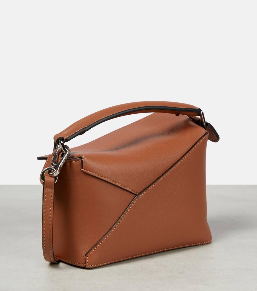Loewe Puzzle Edge Mini Leather Tote Bag in Brown Lyst UK