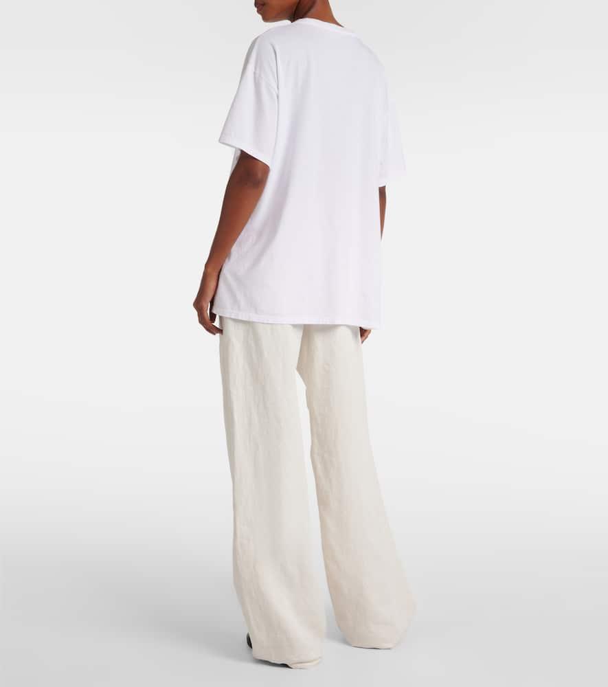 The Row Nadina Cotton Jersey T-Shirt in White | Lyst