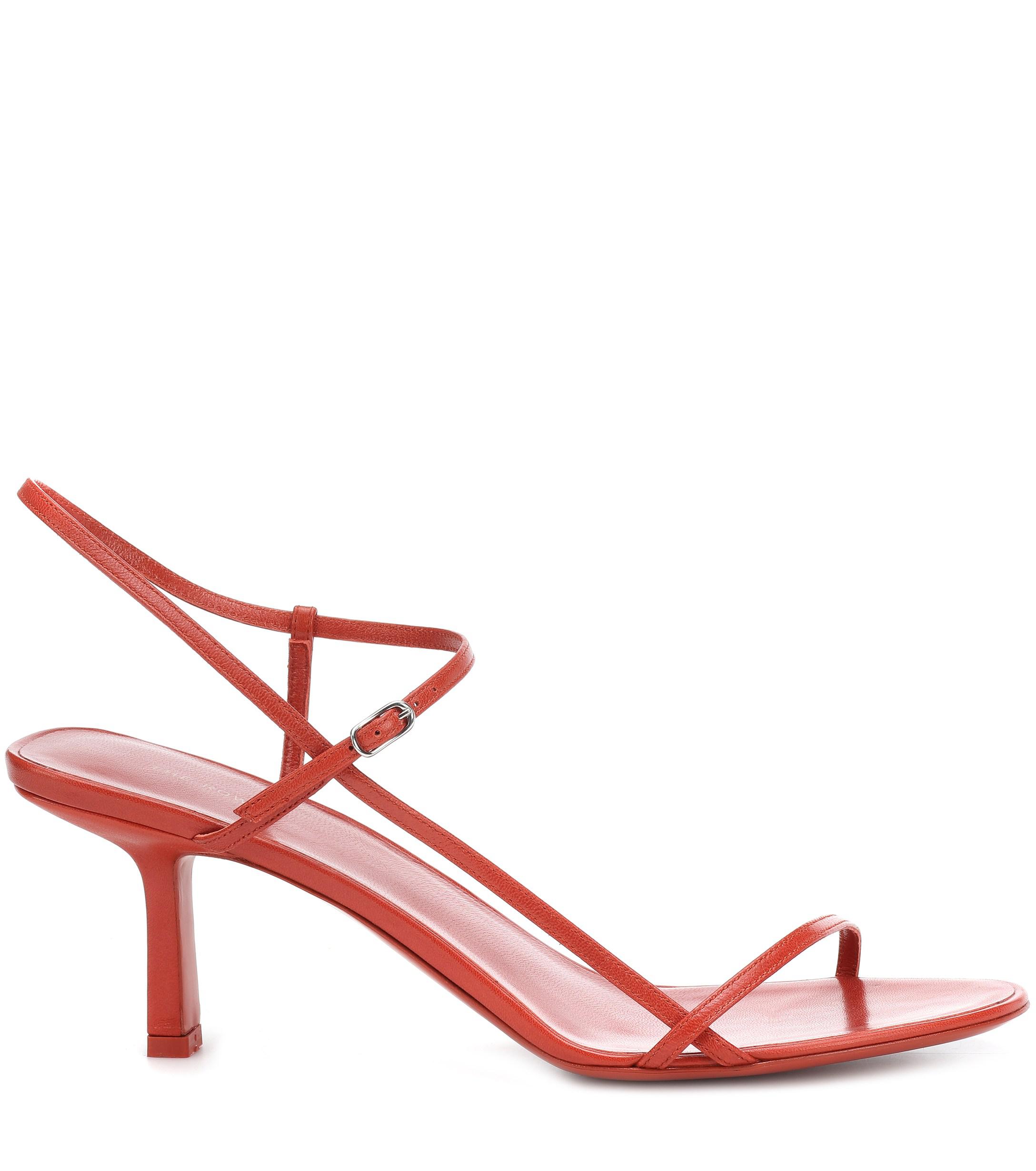 The Row Bare Leather Sandals - Lyst