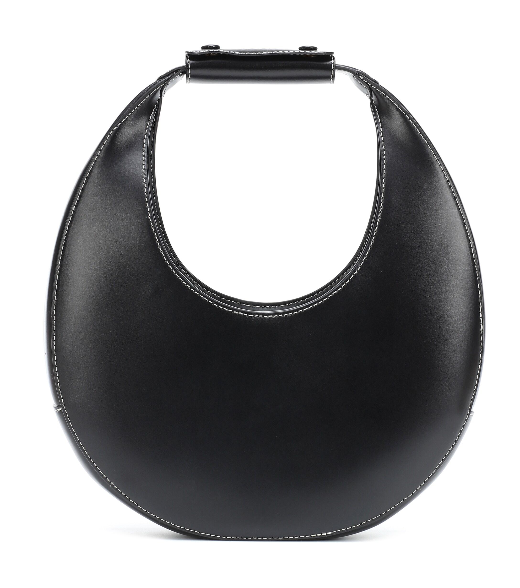 STAUD Mini Moon Leather Shoulder Bag in Black - Save 74% | Lyst