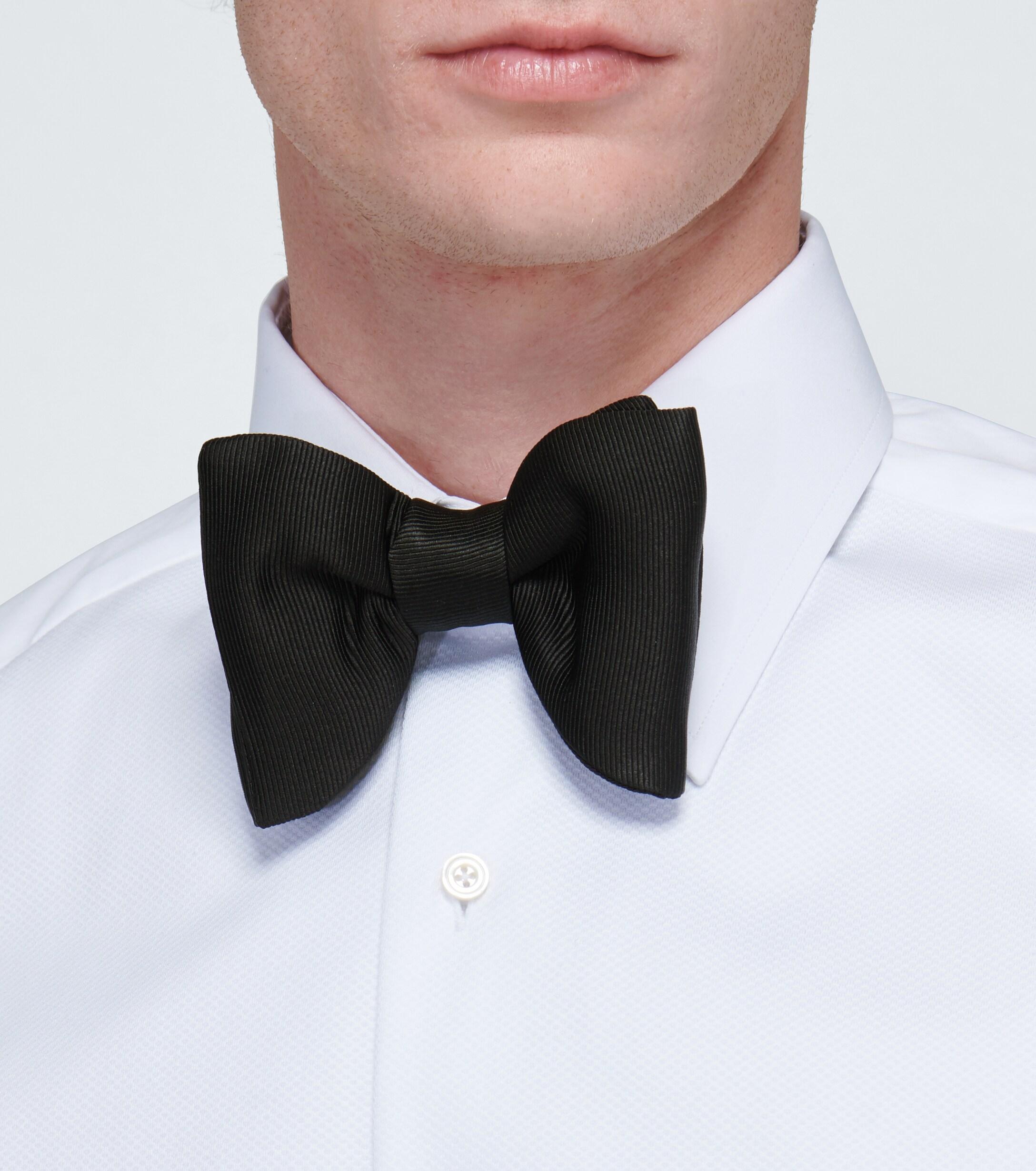 Tom Grosgrain Evening Bow Tie in Black Men | Lyst