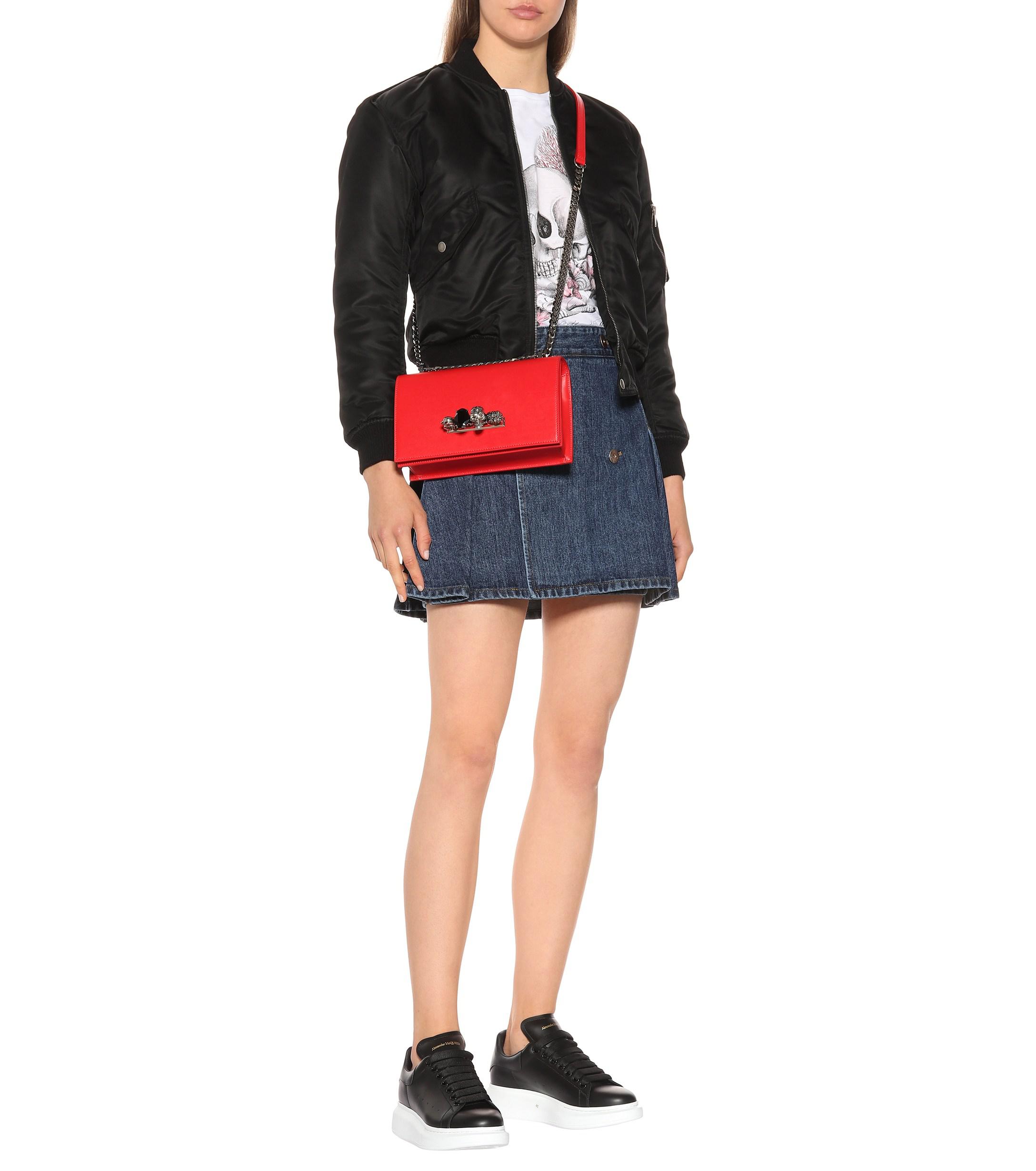 alexander mcqueen runway leather platform trainers