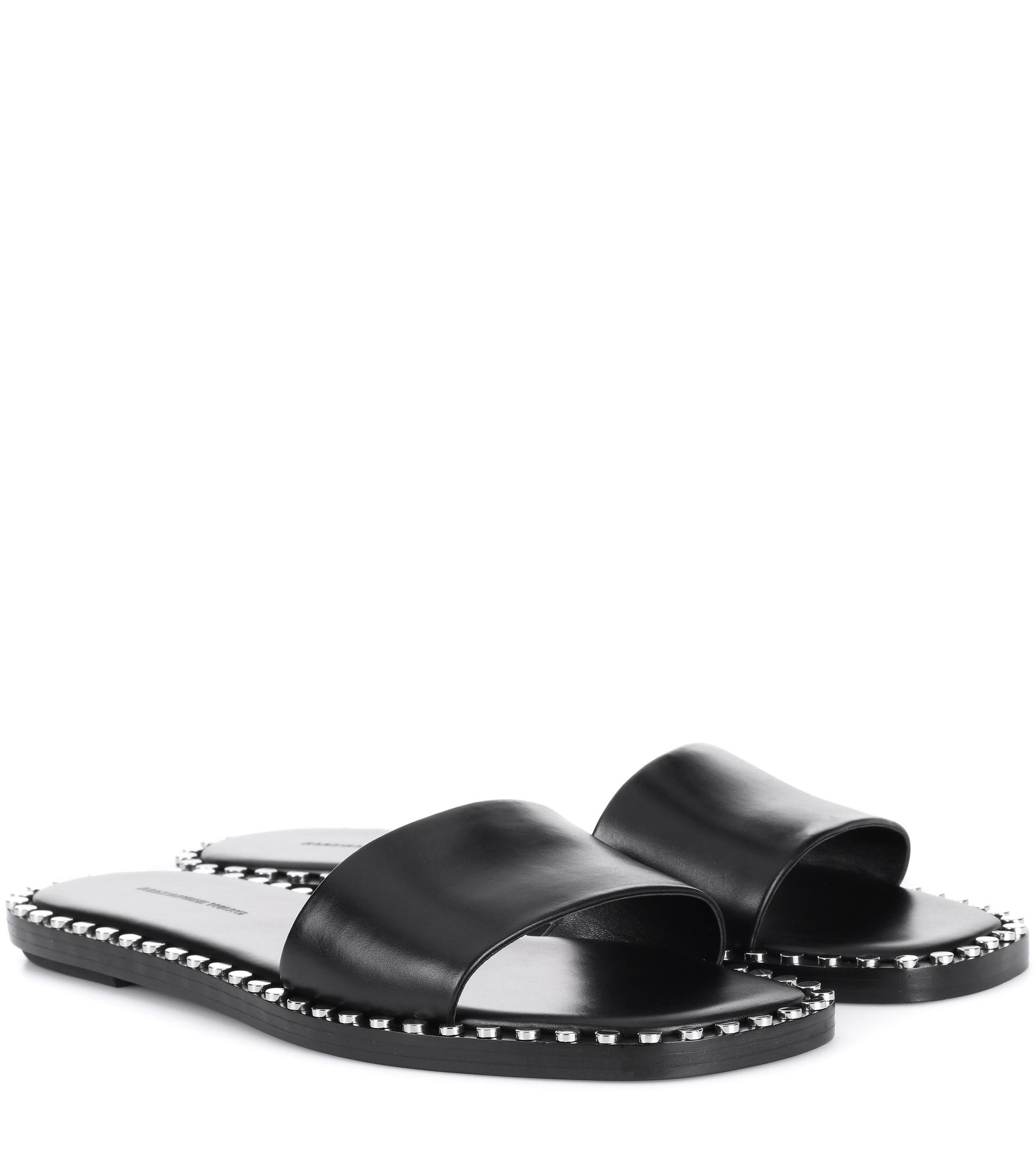 alexander wang lola studded slides