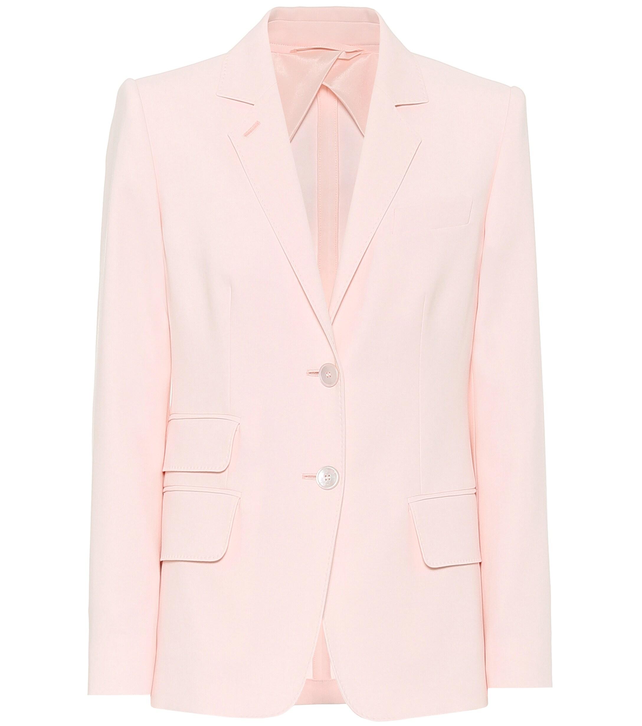 Max Mara Adele Cotton Blazer in Pink - Lyst