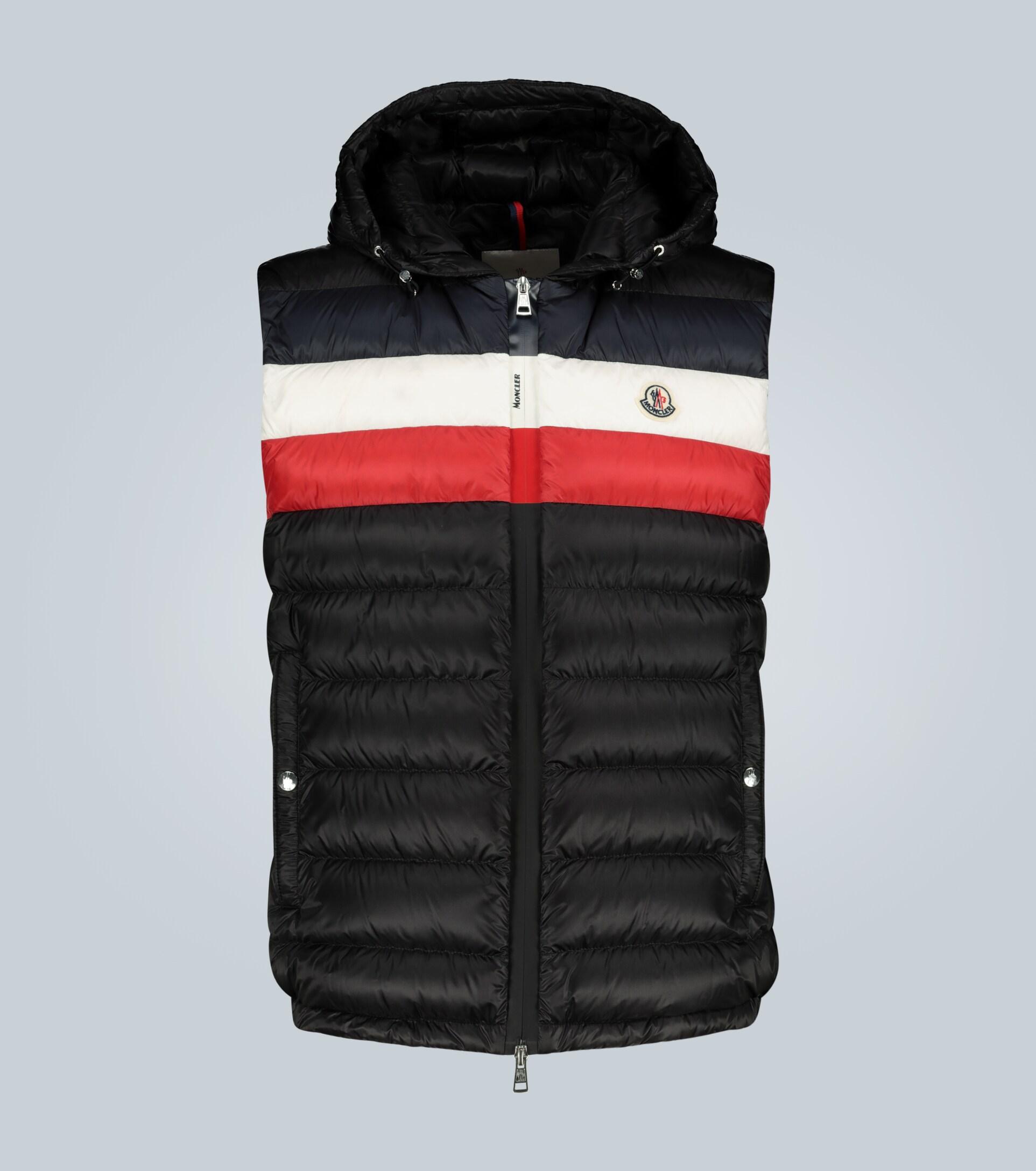 Moncler 'timothy' Hooded Padded Gilet Black for Men | Lyst