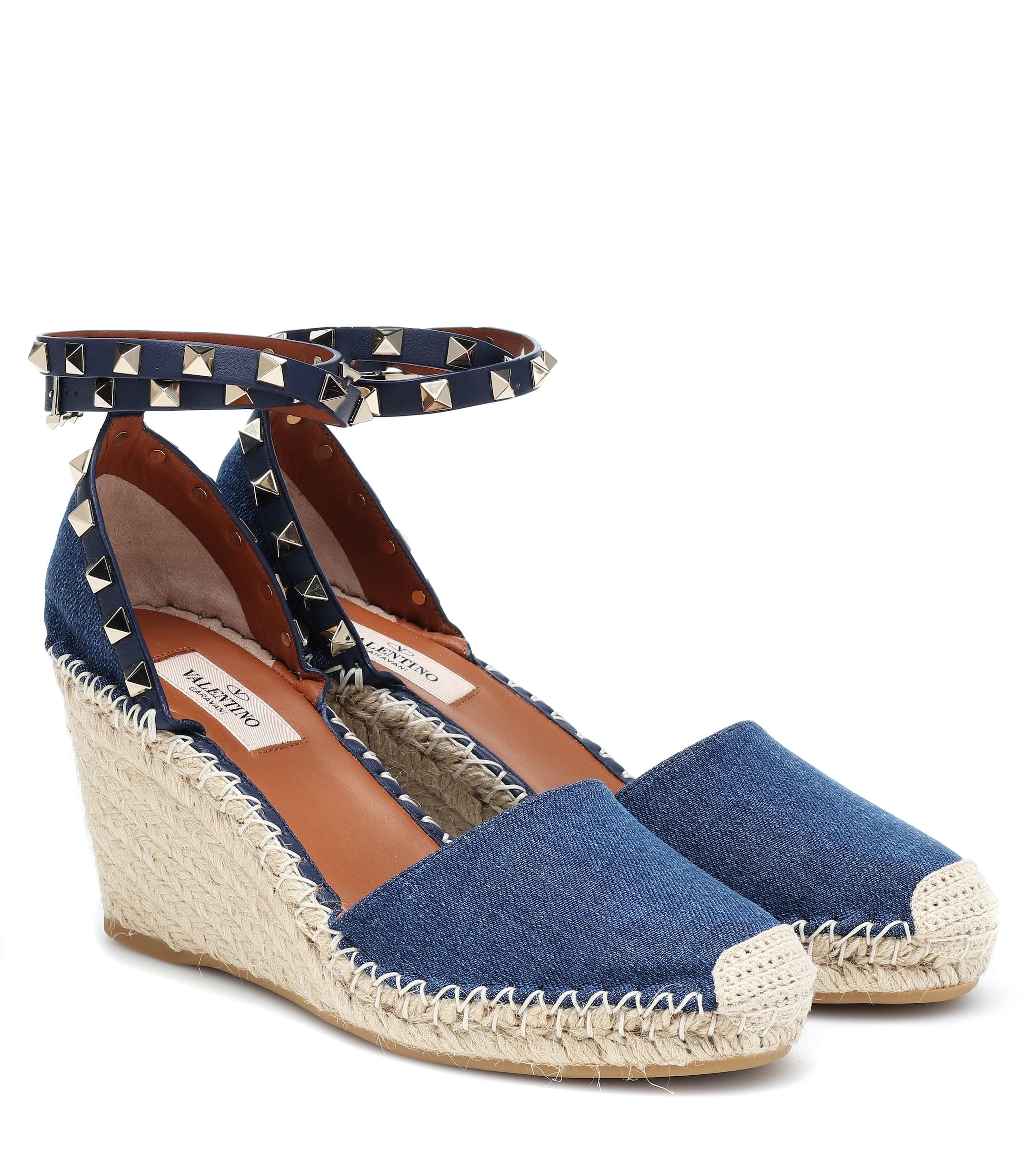 Valentino denim wedges Outlet