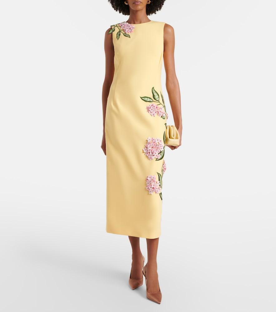 floral-applique halter-neck dress by oscar de la renta Fall 2025