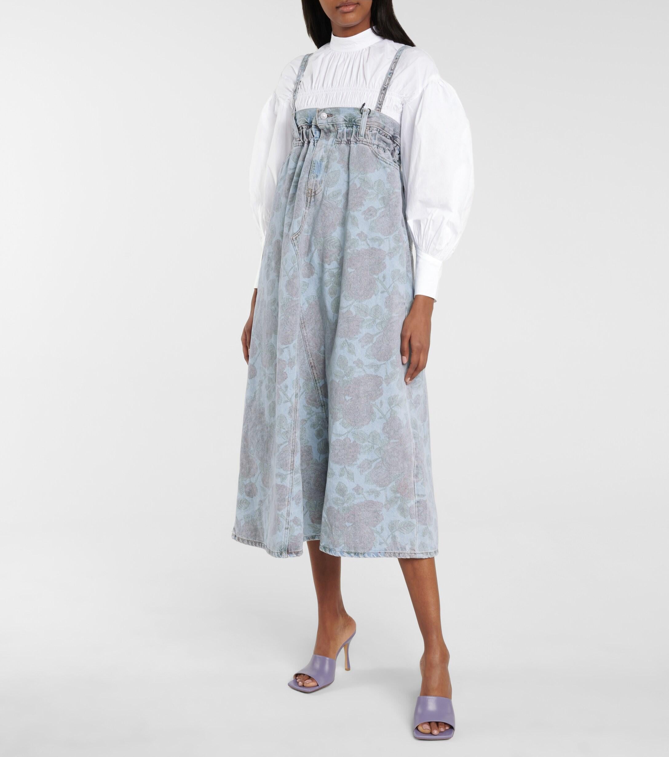 Ganni X Levi's® Floral Denim Midi Dress 