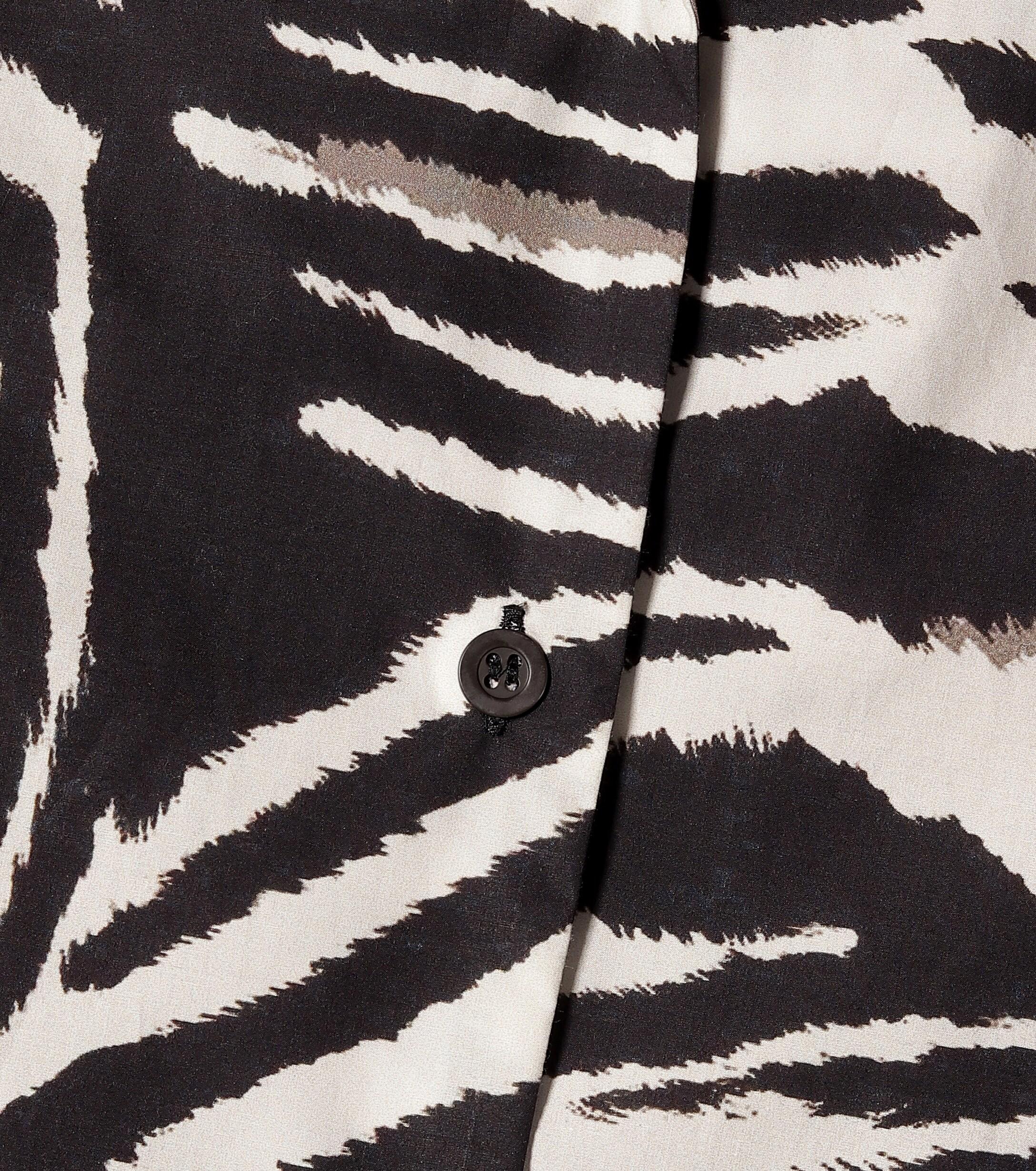 Dries Van Noten Zebra-print Cotton Poplin Shirt in Black - Lyst