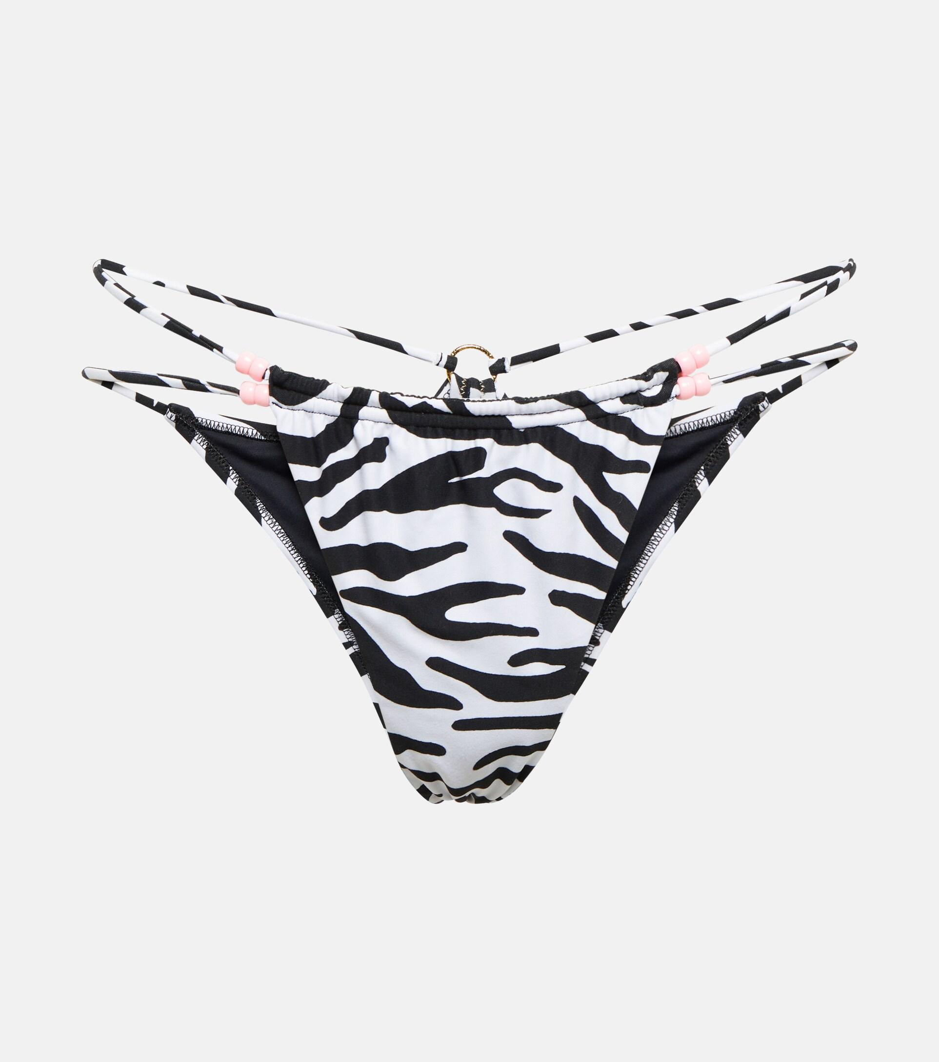 Reina Olga Theresa Zebra-print Bikini Bottoms | Lyst