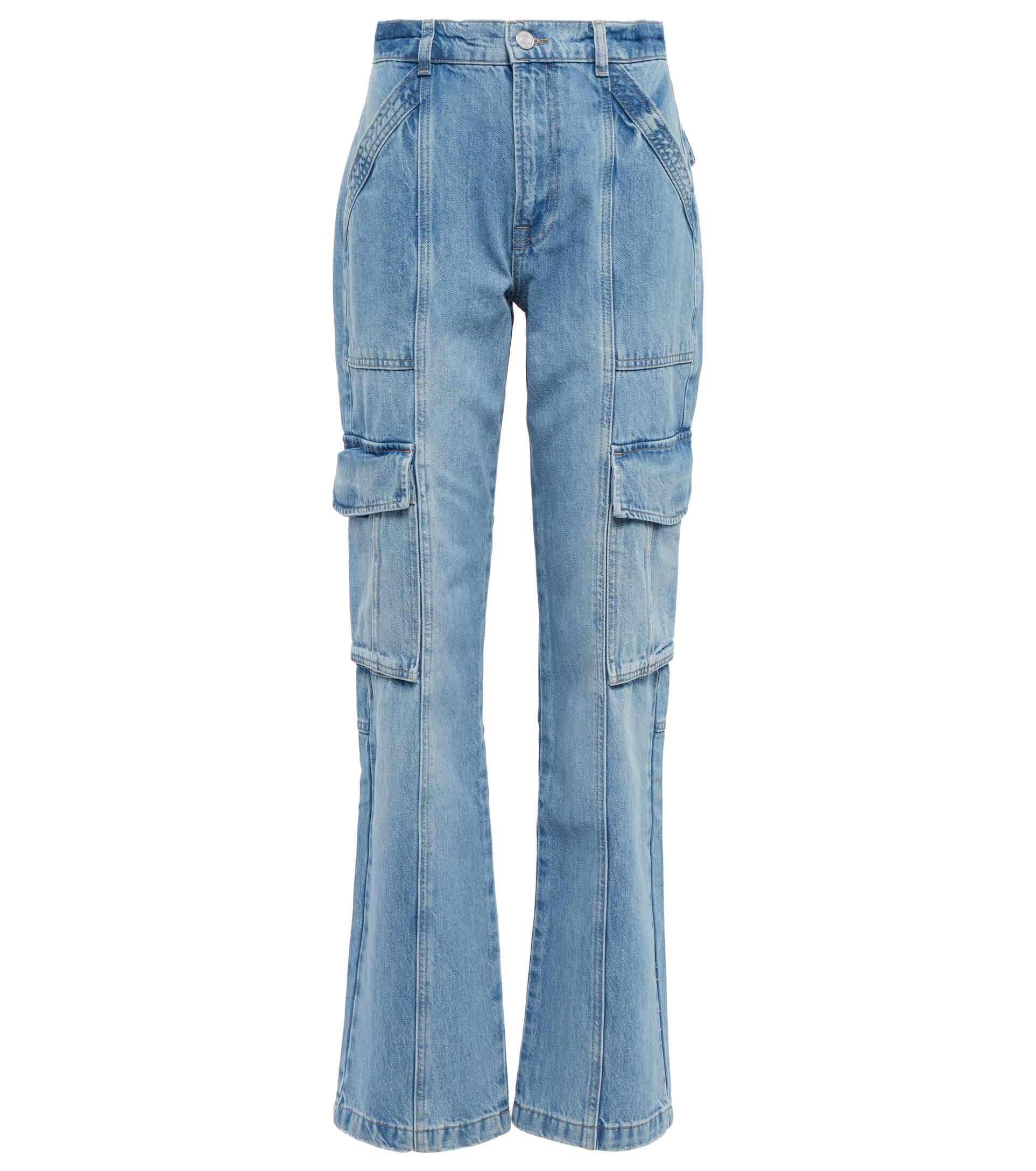 FRAME Utility Highrise Jeans in Blue Lyst