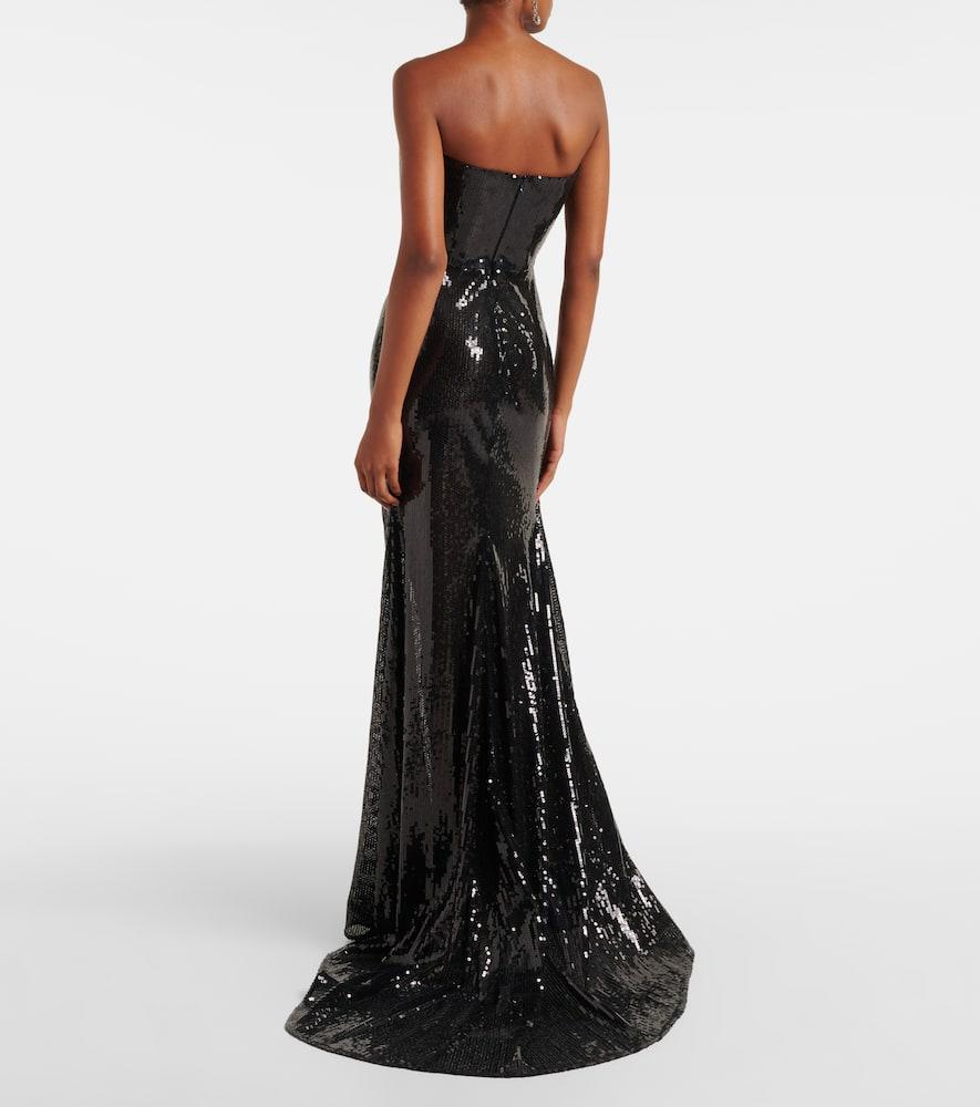 alex perry black sequin dress Samantha Silver Dress
