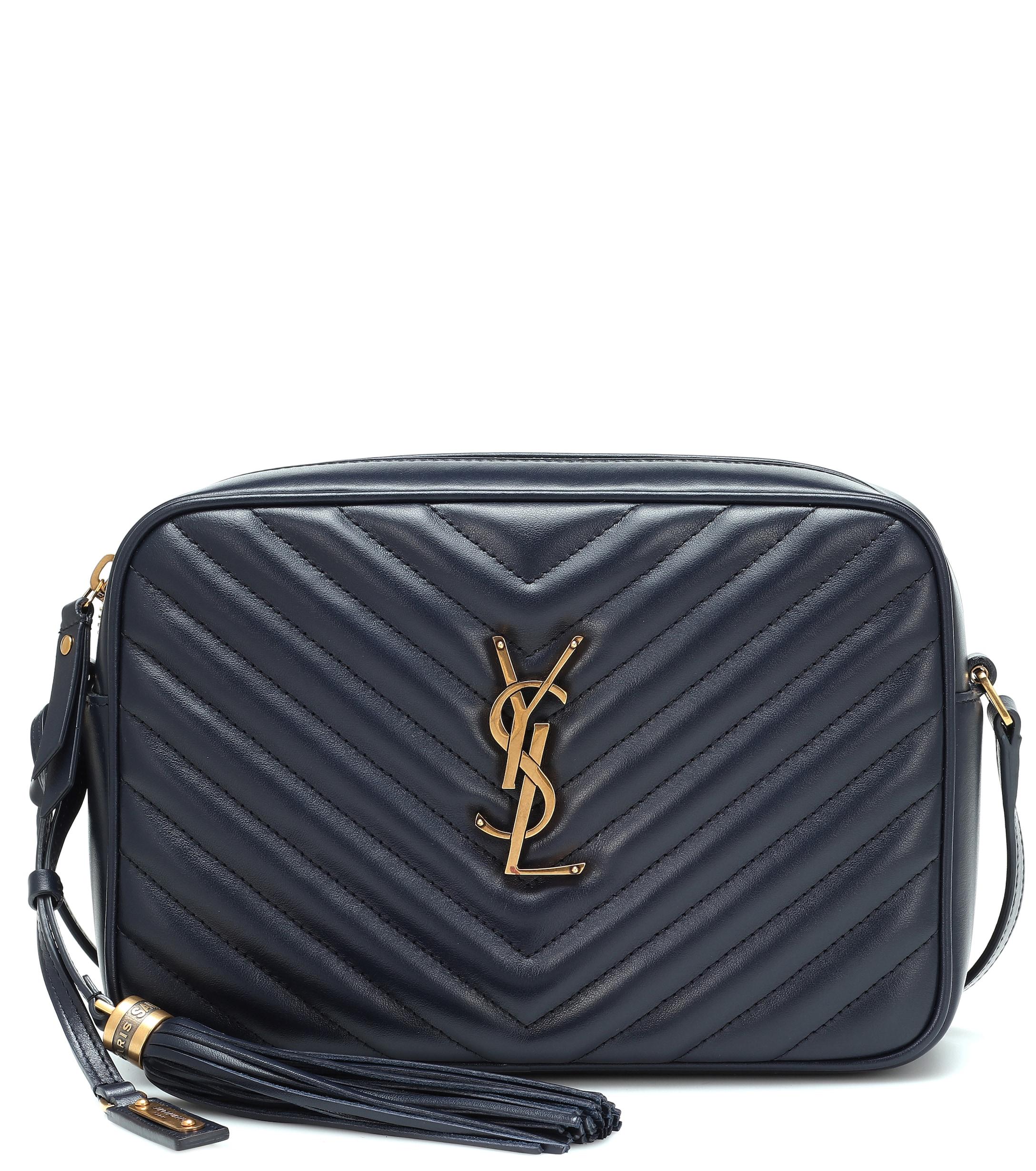 Saint Laurent Lou Camera Leather Crossbody Bag in Marine (Blue) - Save ...