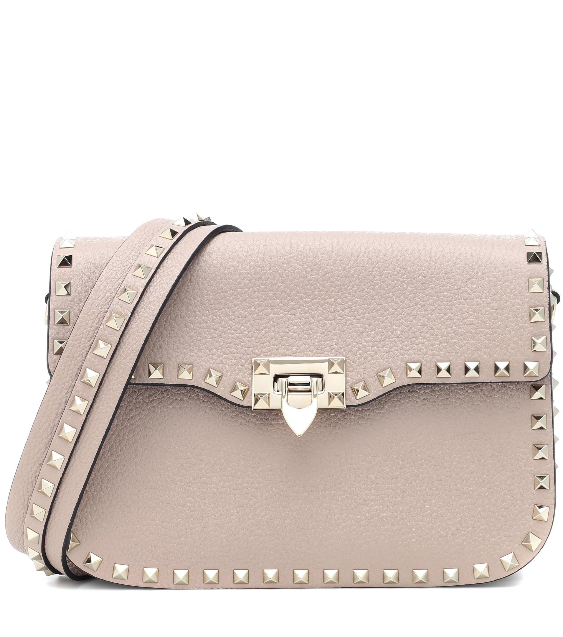 Valentino Beige Leather Handbags For Women | semashow.com