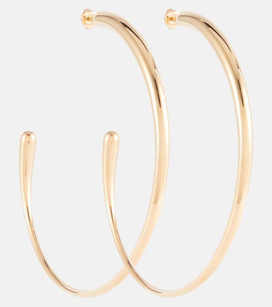 Saint Laurent Oversized Hoop Earrings in Metallic Lyst UK