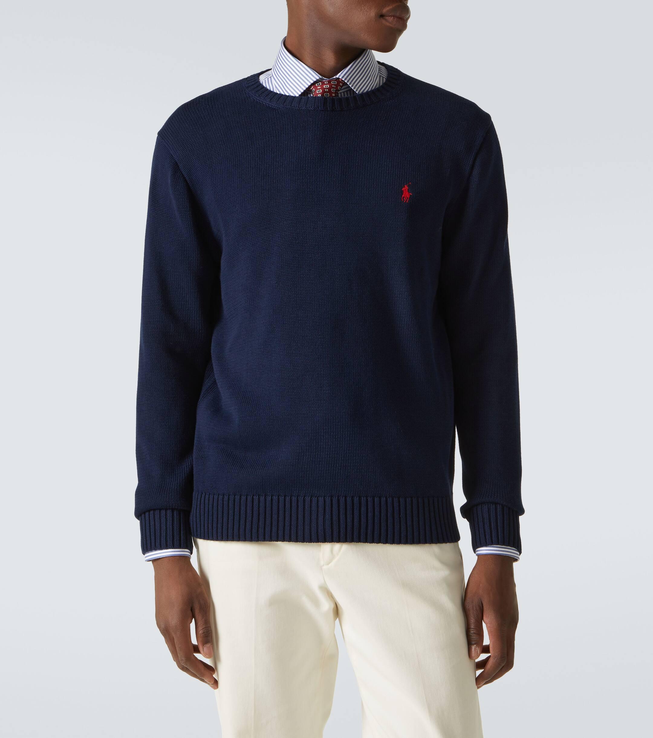 Polo Ralph Lauren Cotton Sweater in Blue for Men Lyst UK