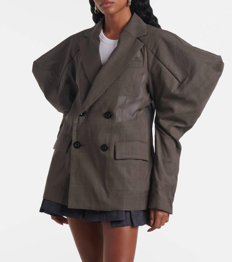 話題の【Sacai】Cotton voile blazer Sacai Cotton Voile Blazer in Gray | Lyst