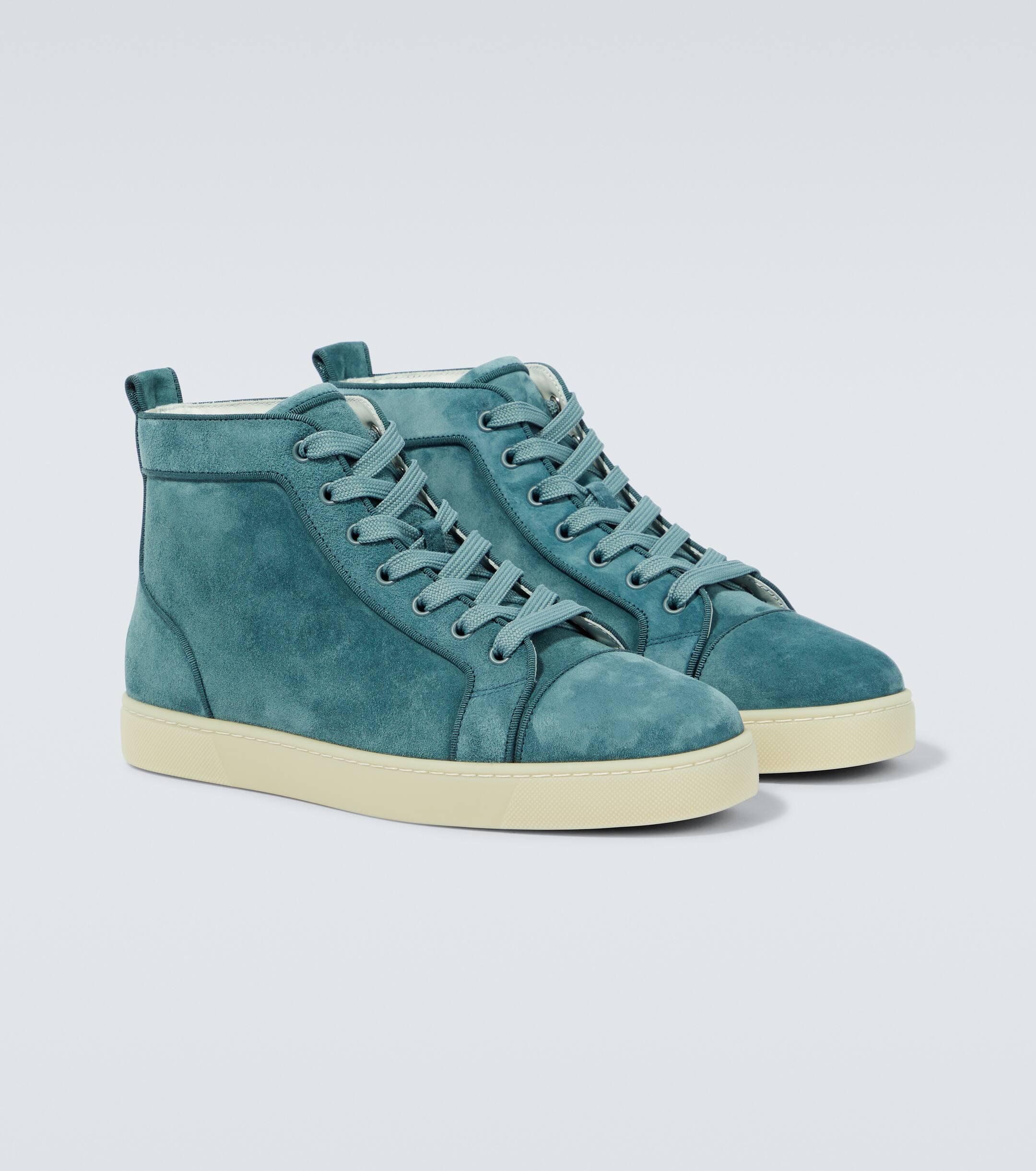 Christian Louboutin Louis Suede Sneakers in Blue for Men Lyst Canada