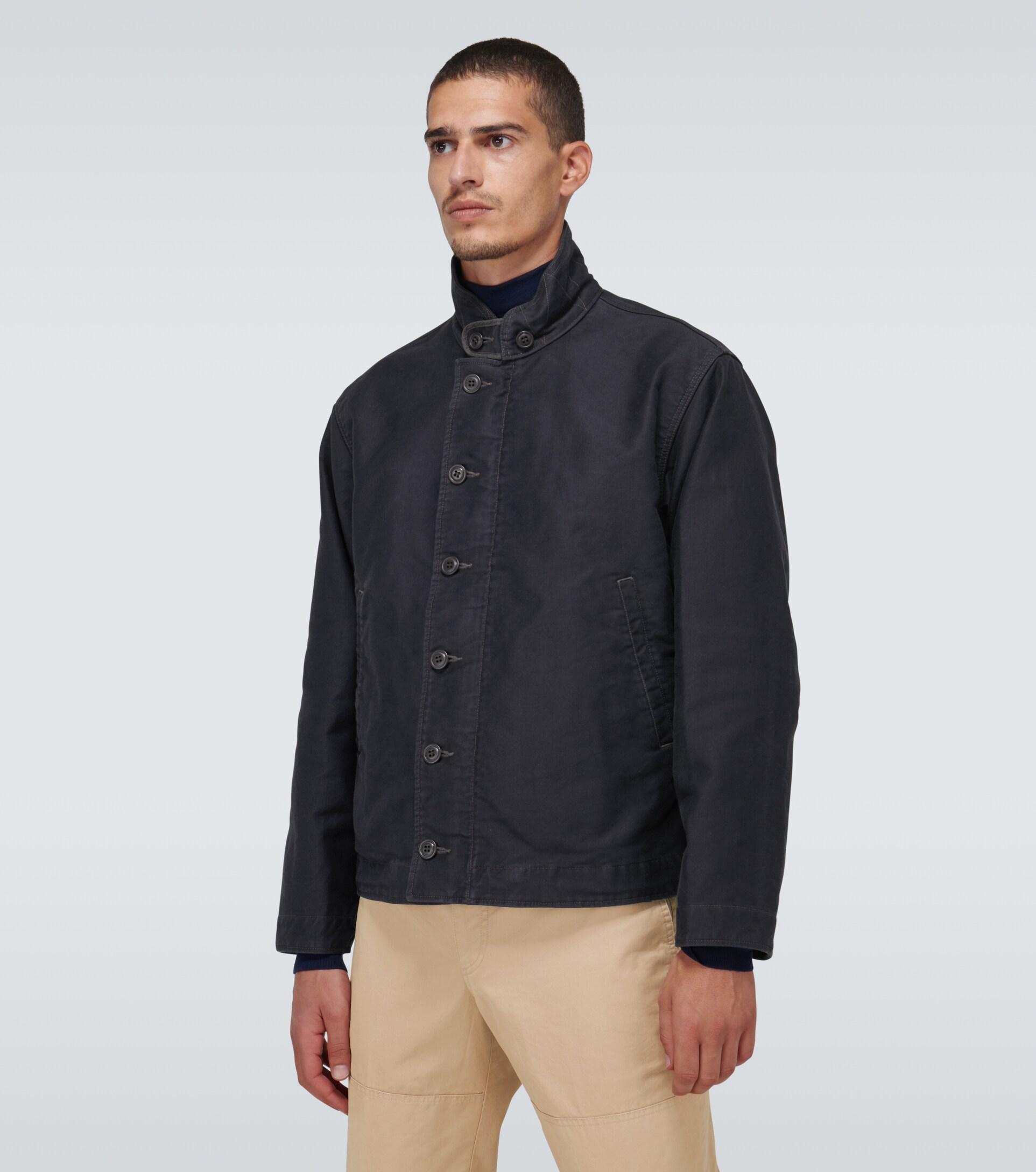 RRL Cotton Jungle Cloth Deck Jacket in Dark Navy (Blue) for Men | Lyst
