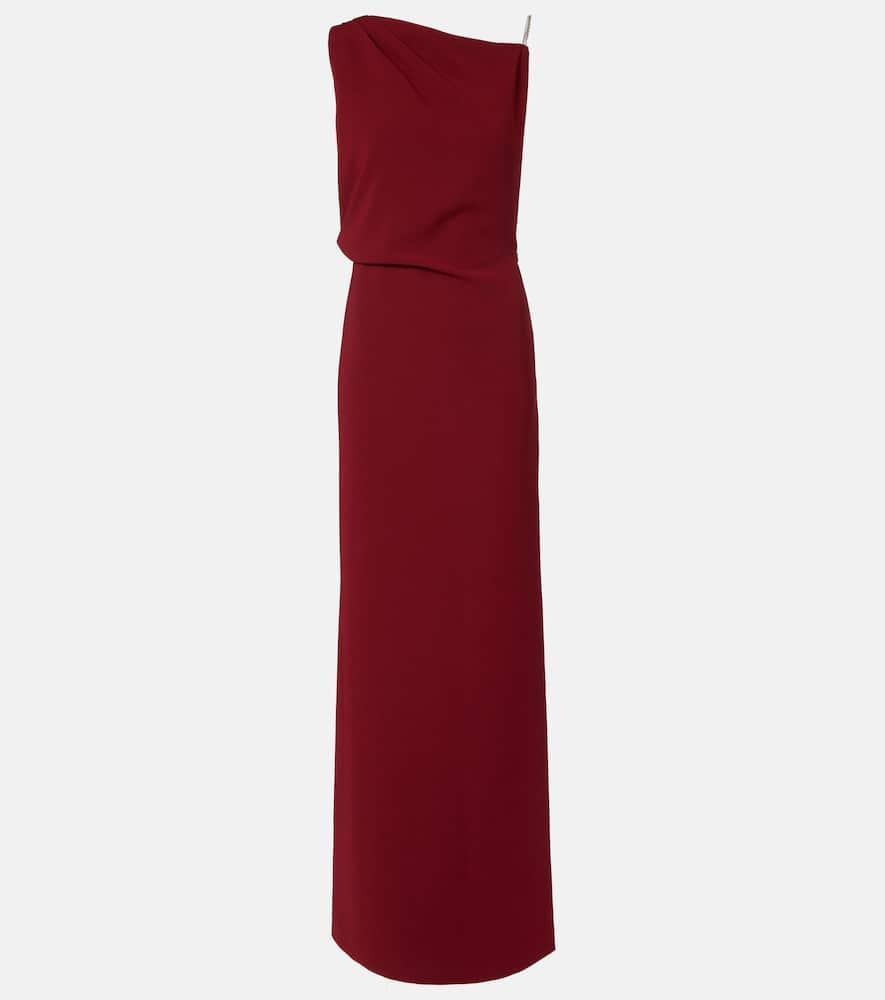 【関税＆送料込み】Max Mara Long One-Shoulder Dress Max Mara Opera Silk One-Shoulder Long Dress in Natural | Lyst