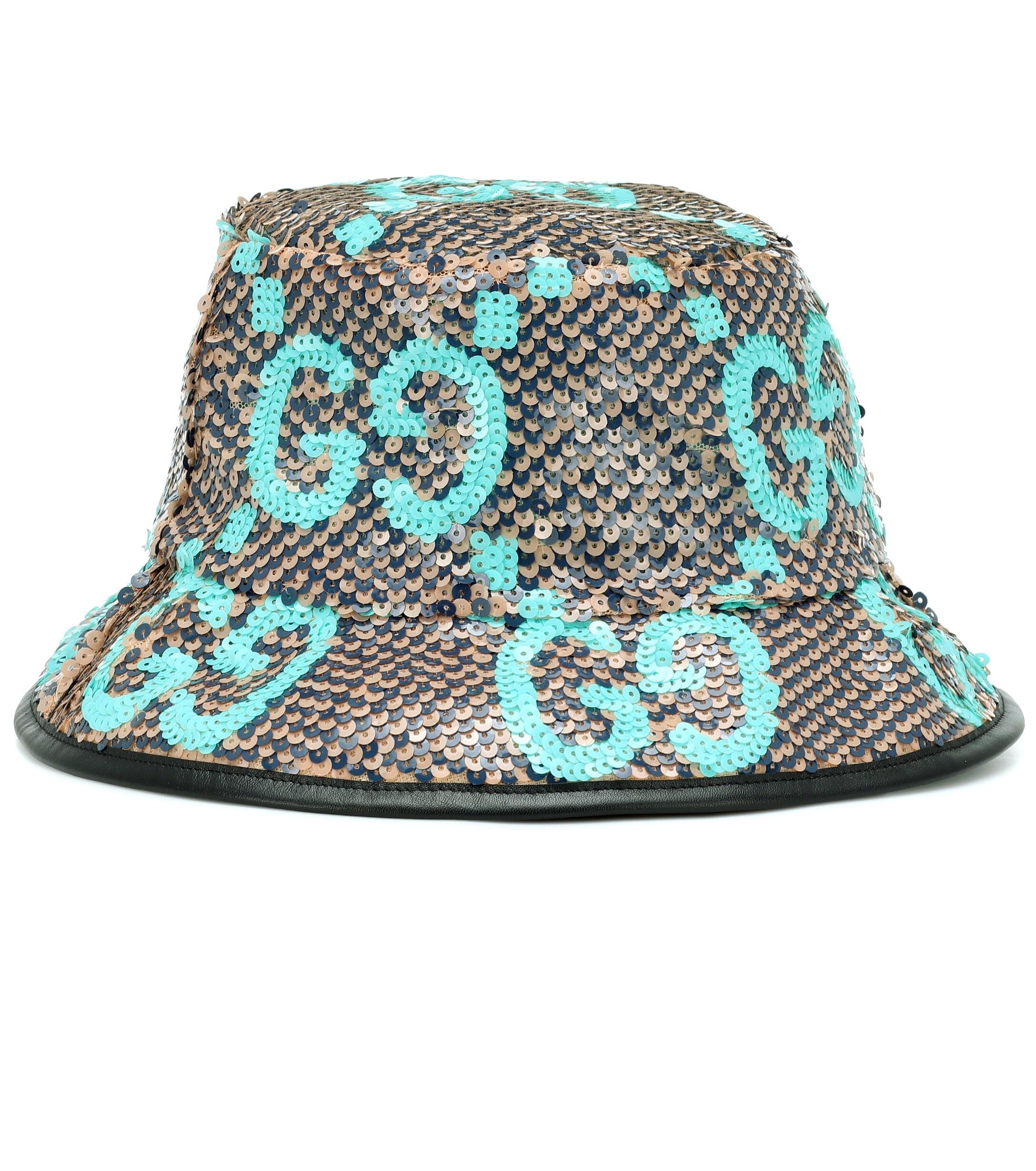 Gucci Sequinned GG Bucket Hat in Beige (Blue) Save 31 Lyst